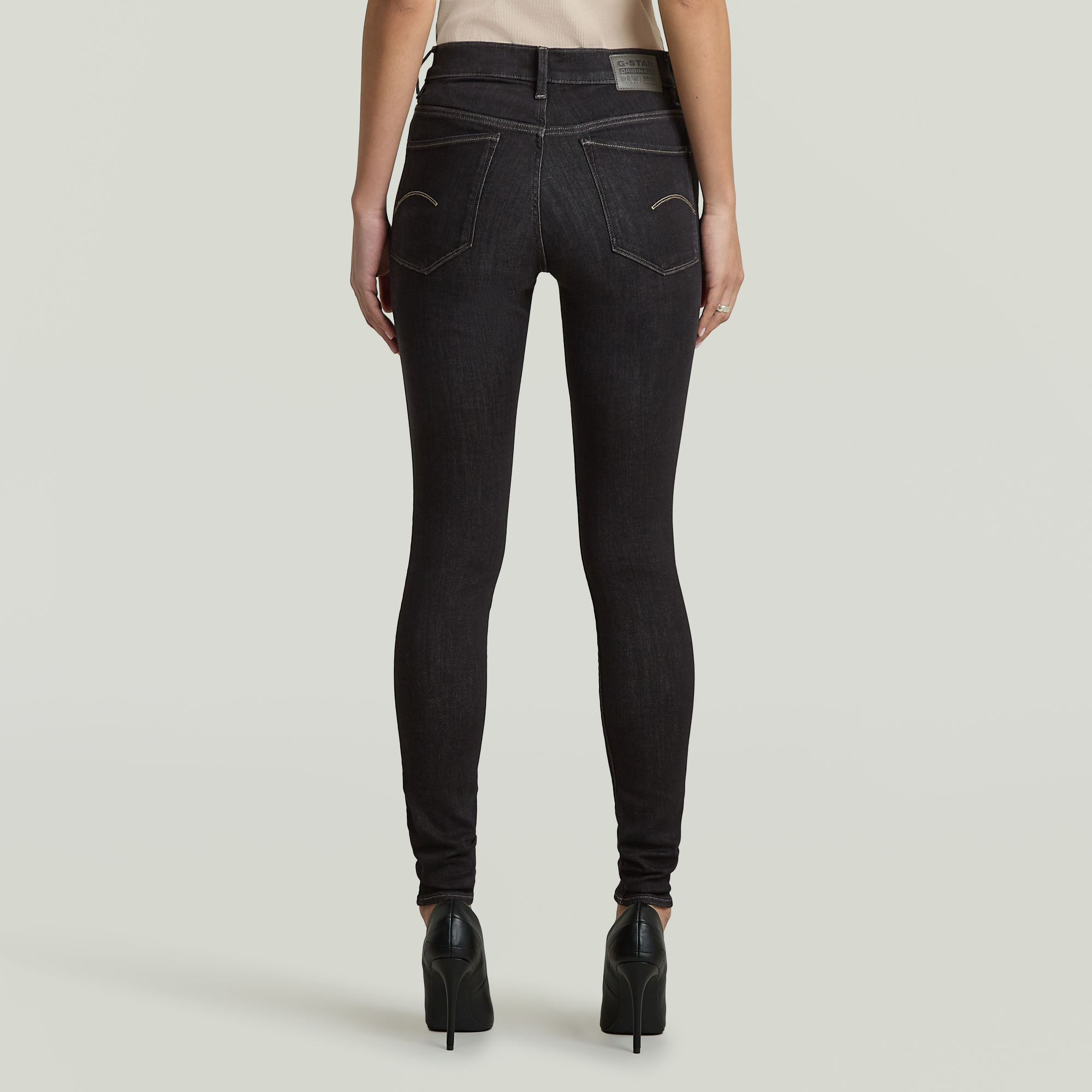 G-Star RAW 3301 Skinny Jeans II Zwart Dames