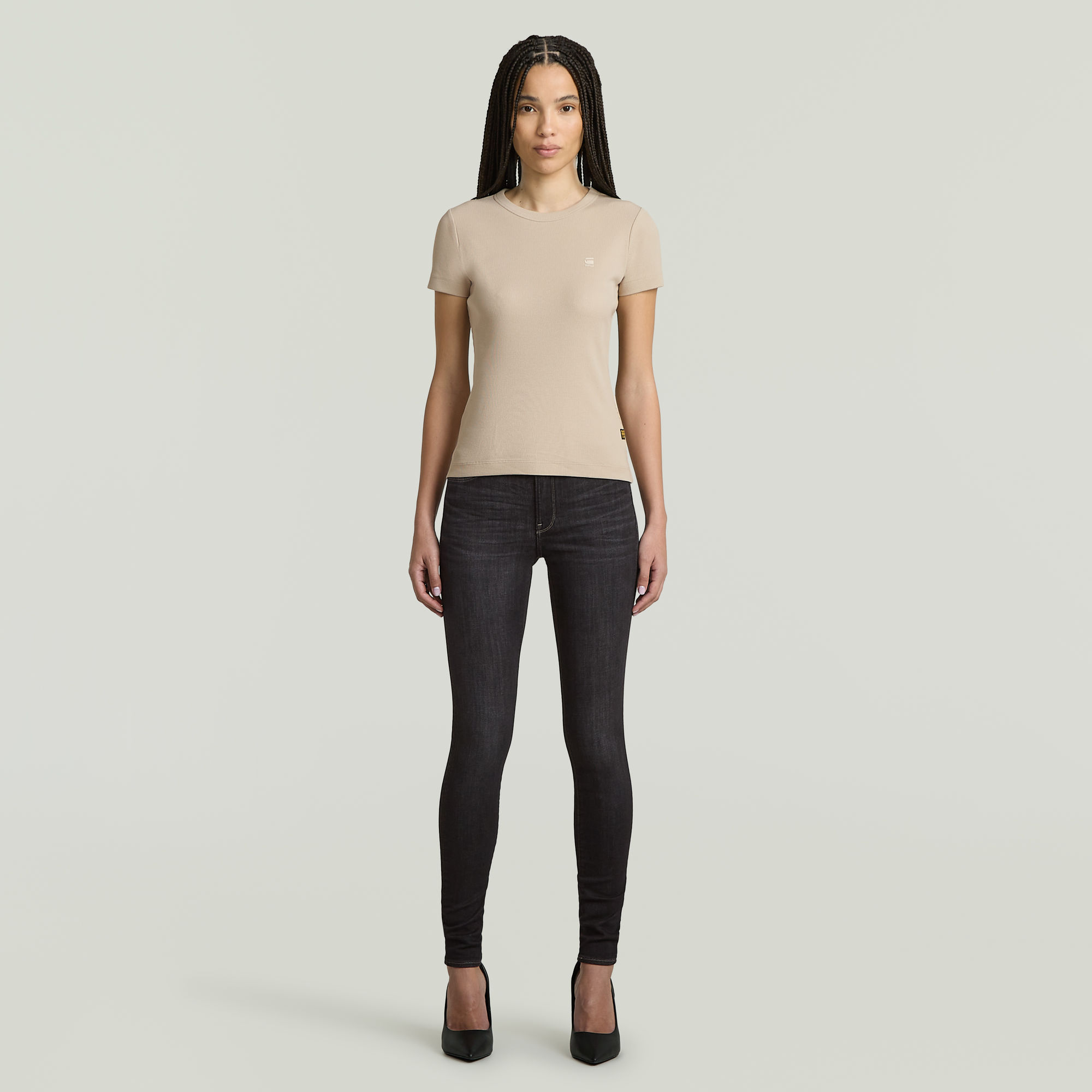 G-Star RAW 3301 Skinny Jeans II Zwart Dames
