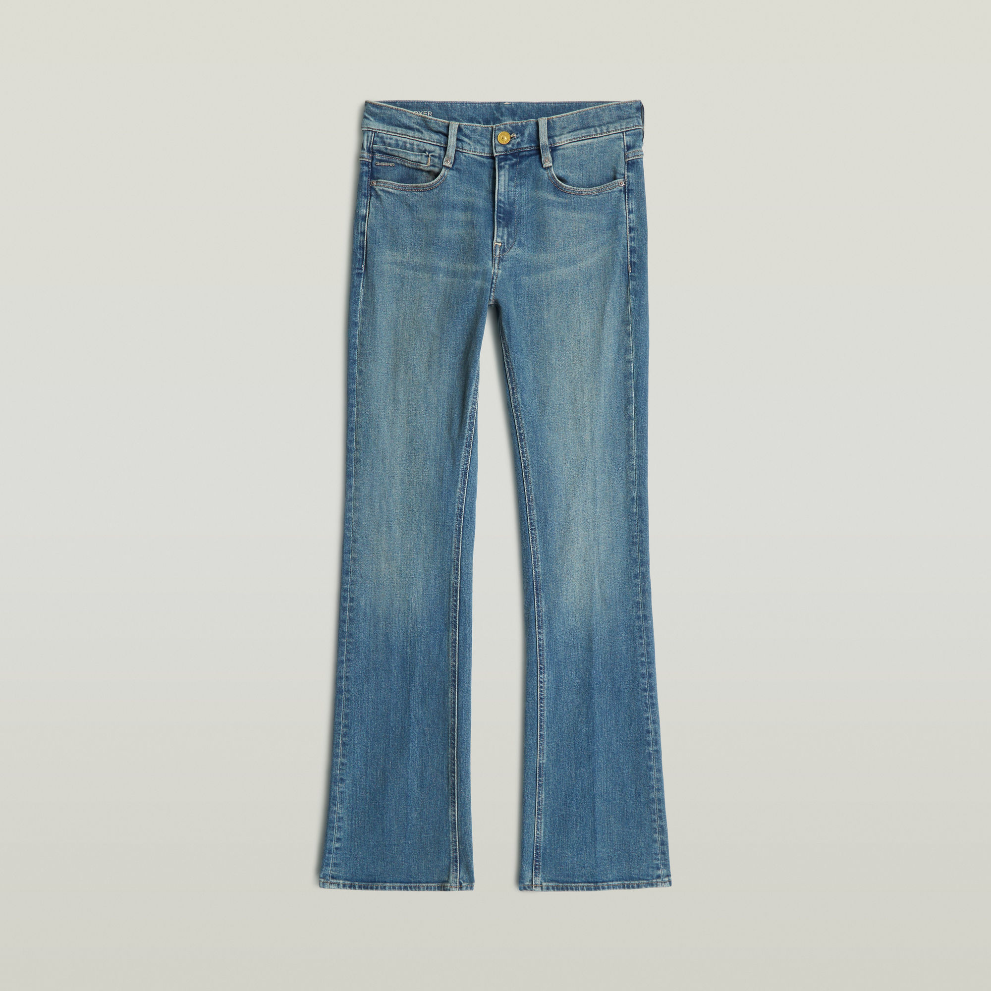 Thumbnail - Noxer Bootcut Jeans - Mittelblau - Damen