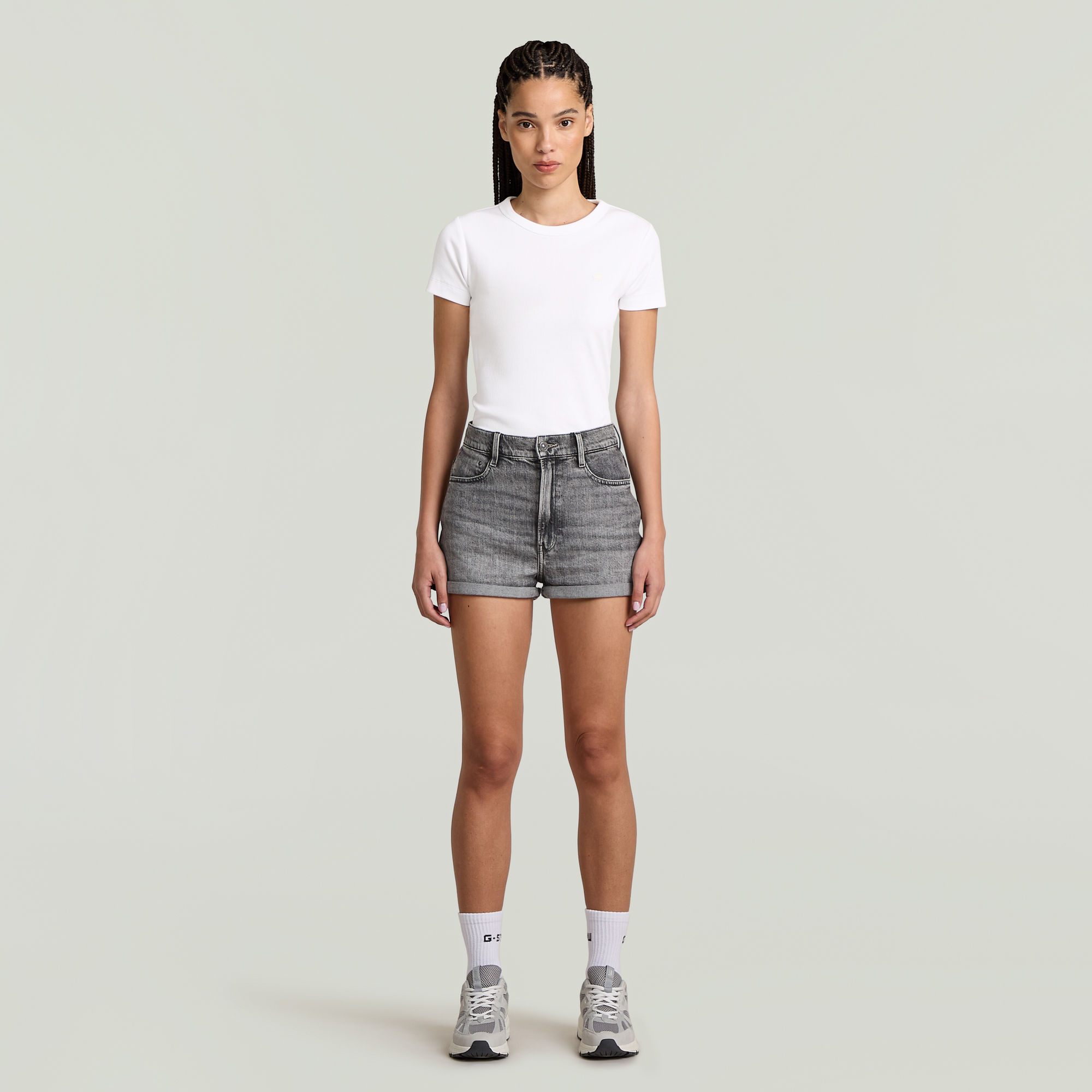 G-Star RAW Tedie Ultra High Short Grijs Dames