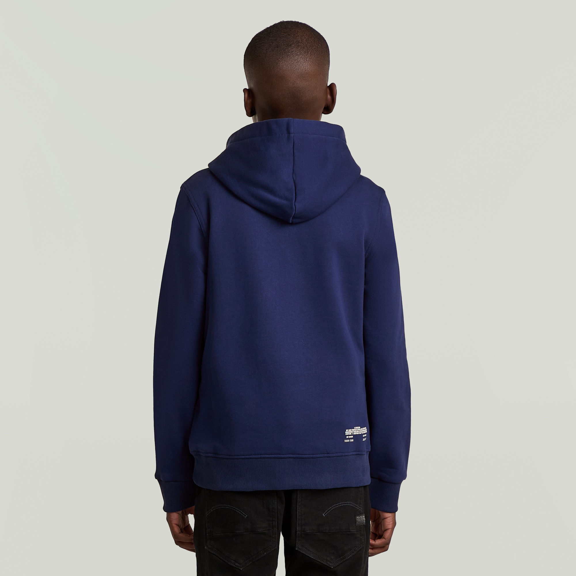 G-Star RAW Jongens Hooded Sweater Originals Patch Midden blauw jongens