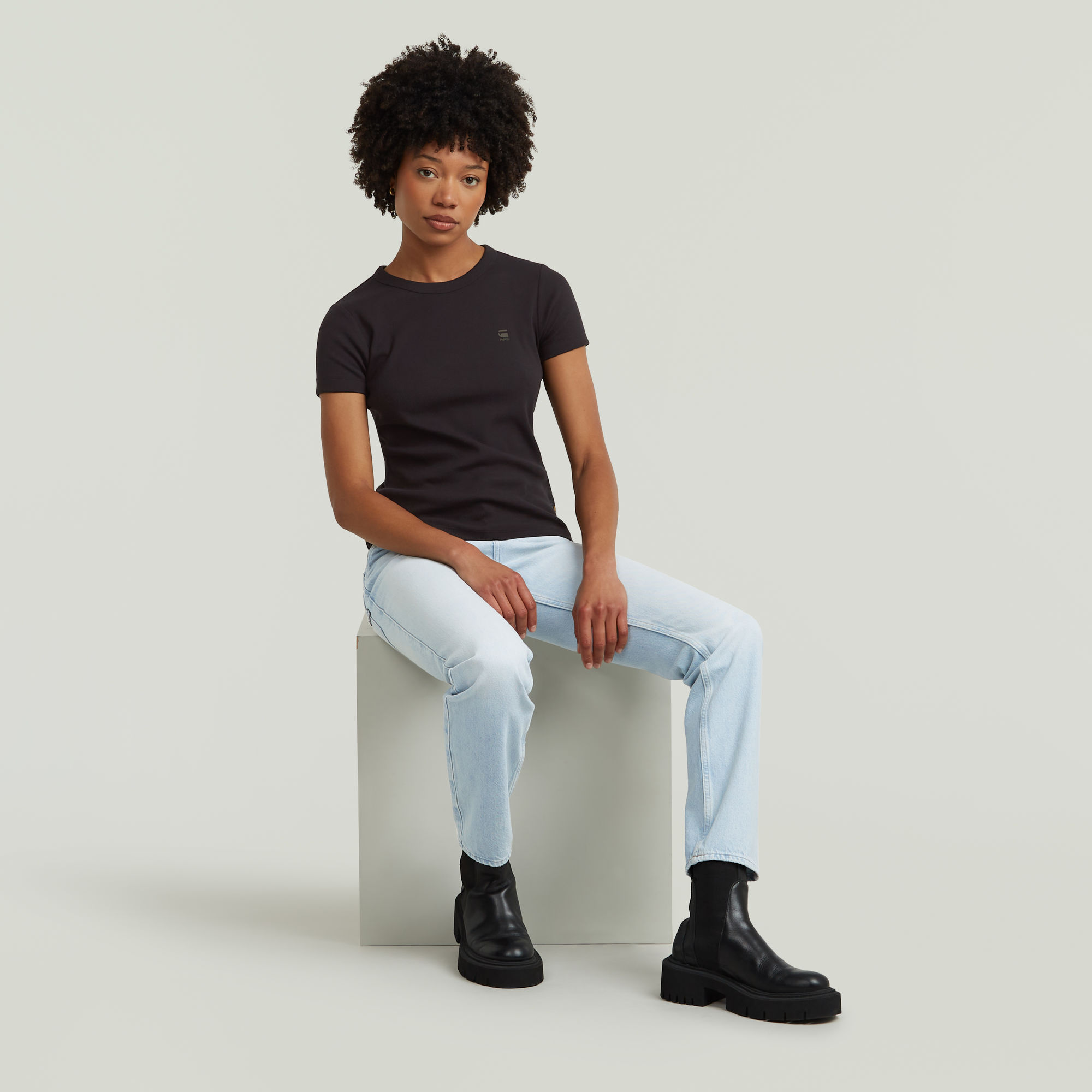 G-Star RAW G-Mid Slim Jeans Lichtblauw Dames