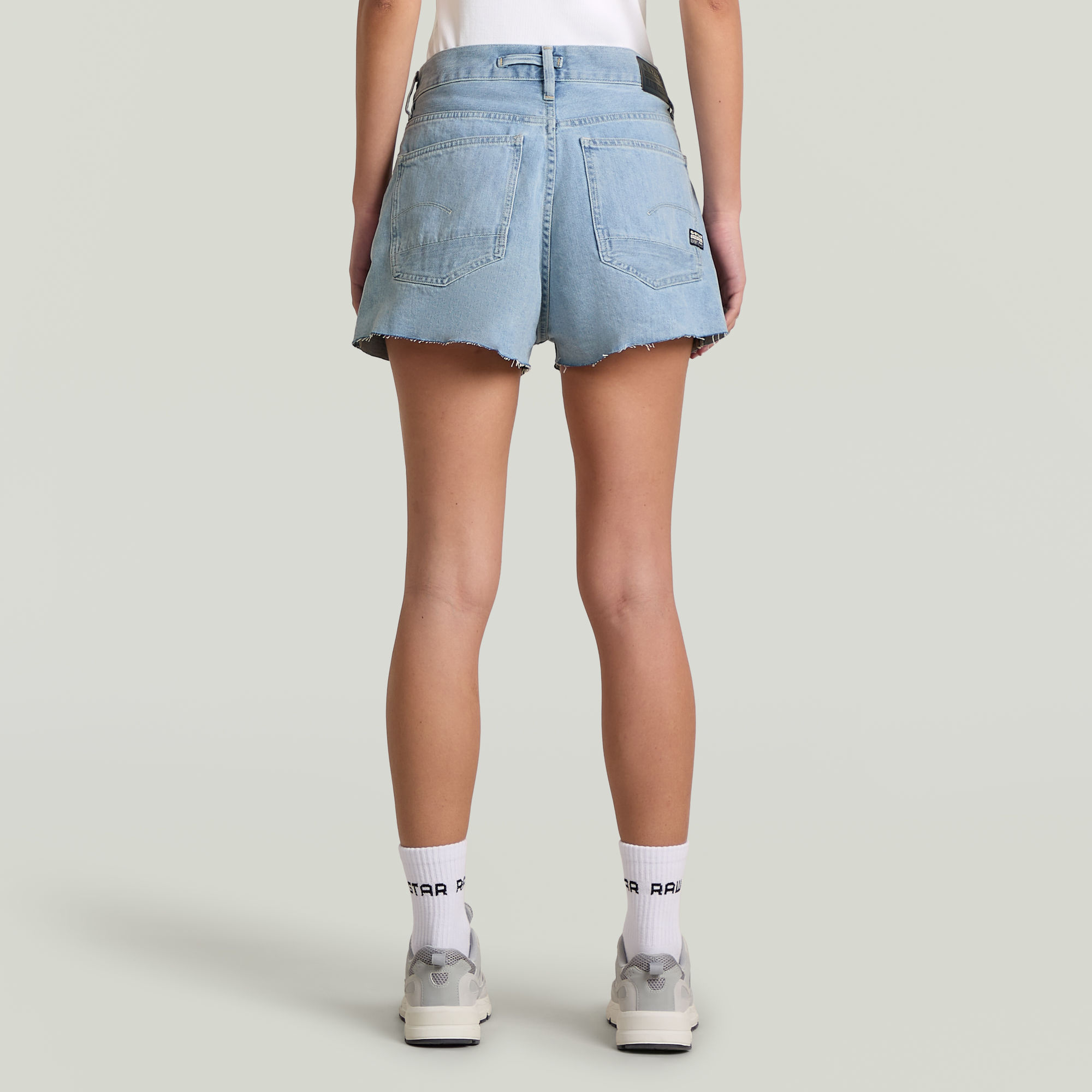 G-Star RAW Type 89 Short Cut Lichtblauw Dames
