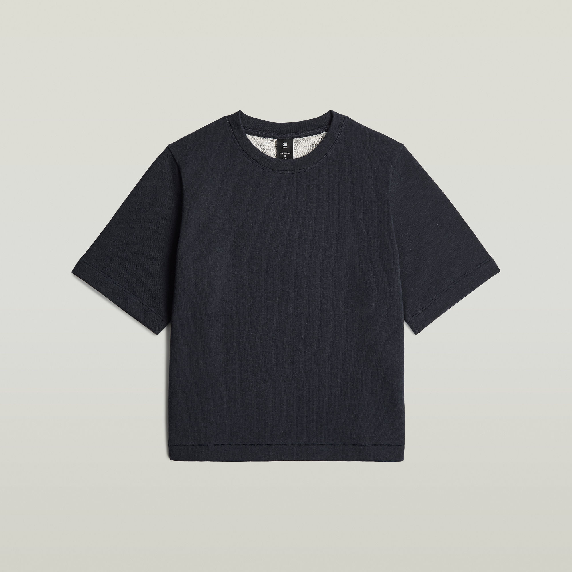 

Boxy T-Shirt Sweater - Dark blue - Women