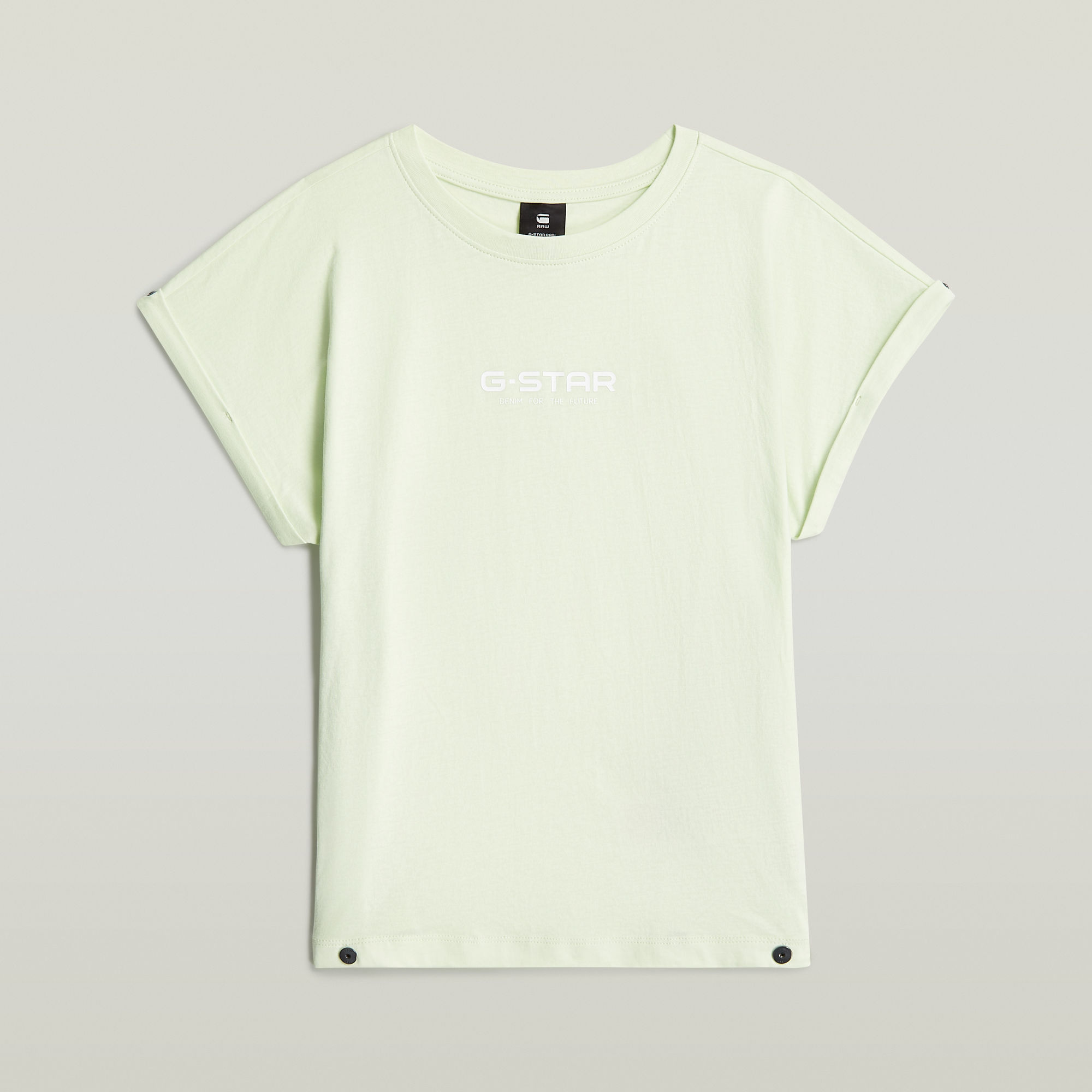 G-Star RAW Loose Crop Riveted T-shirt Meisjes - Groen - meisjes