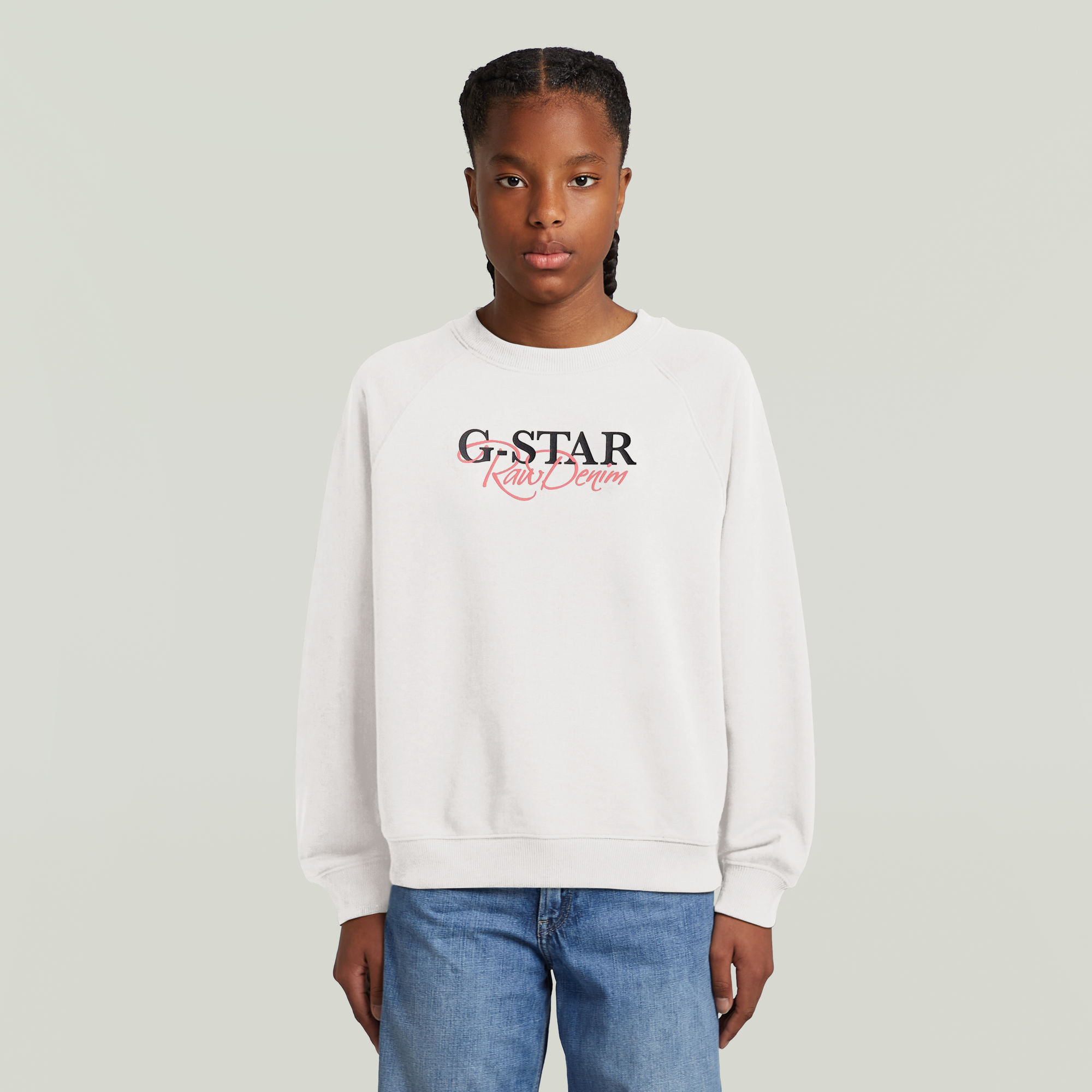 

Girls Sweater Loose - White - girls