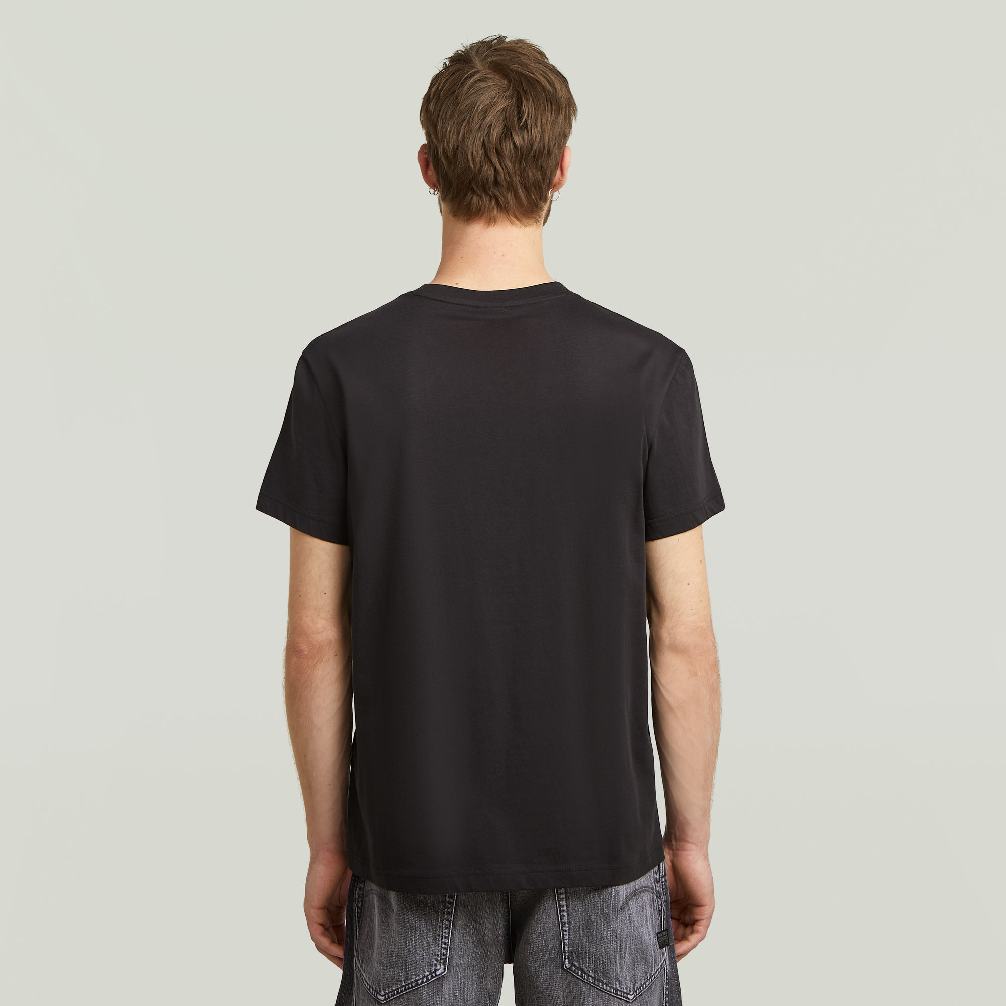 G-Star RAW Gel Print T-shirt Zwart Heren
