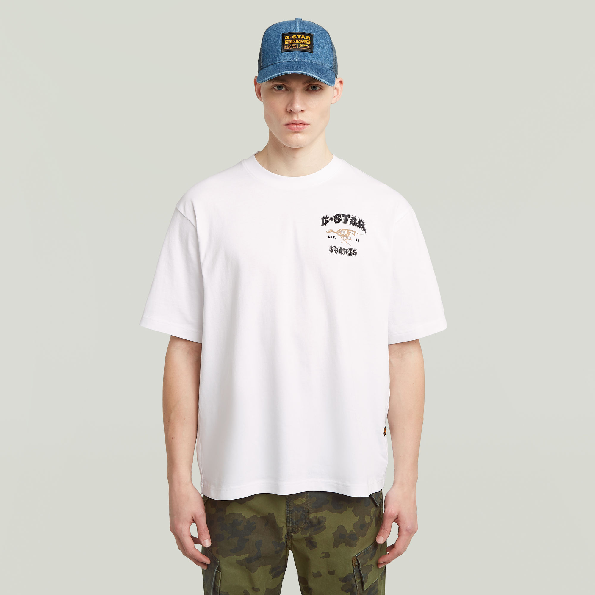 

Running Dog Boxy T-Shirt - White - Men