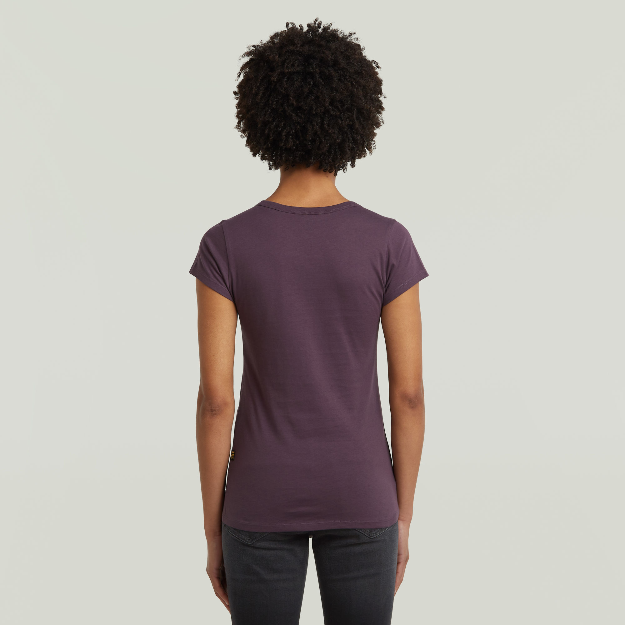 G-Star RAW Slim V T-Shirt Paars Dames
