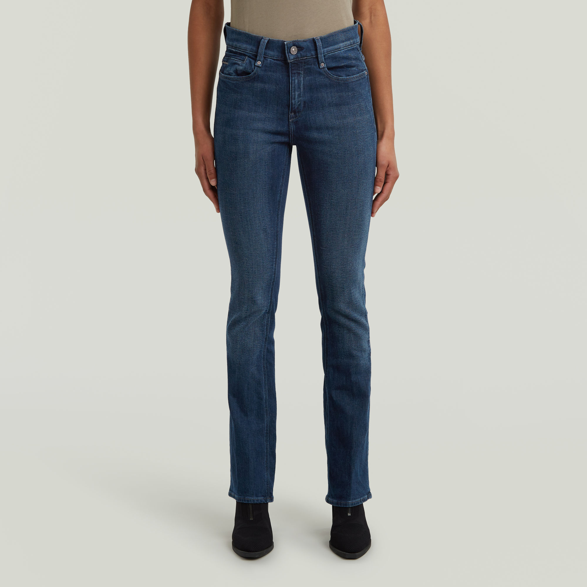 Noxer Bootcut Jeans - Dunkelblau - Damen