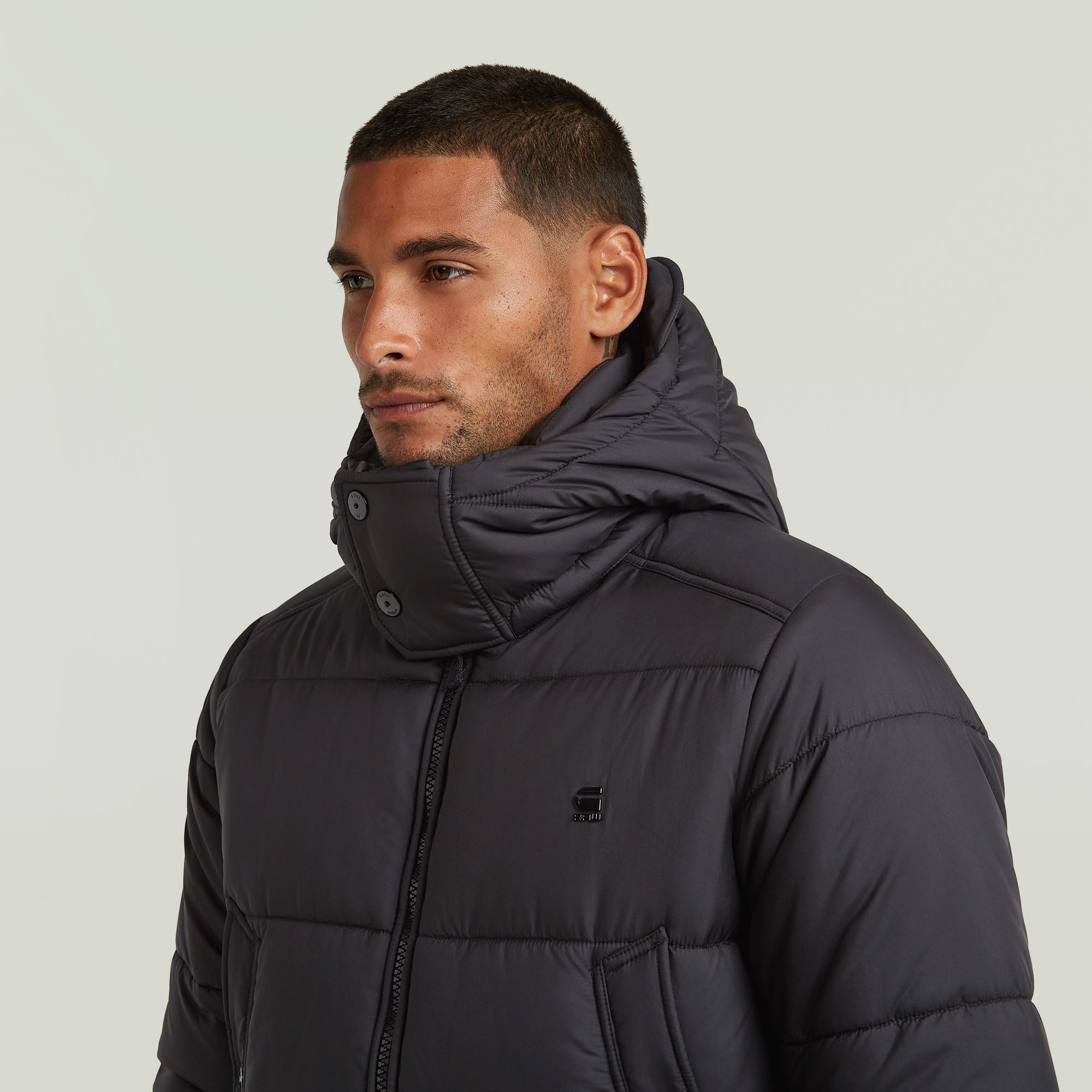 G-Star RAW Long Padded Winterjack Zwart Heren