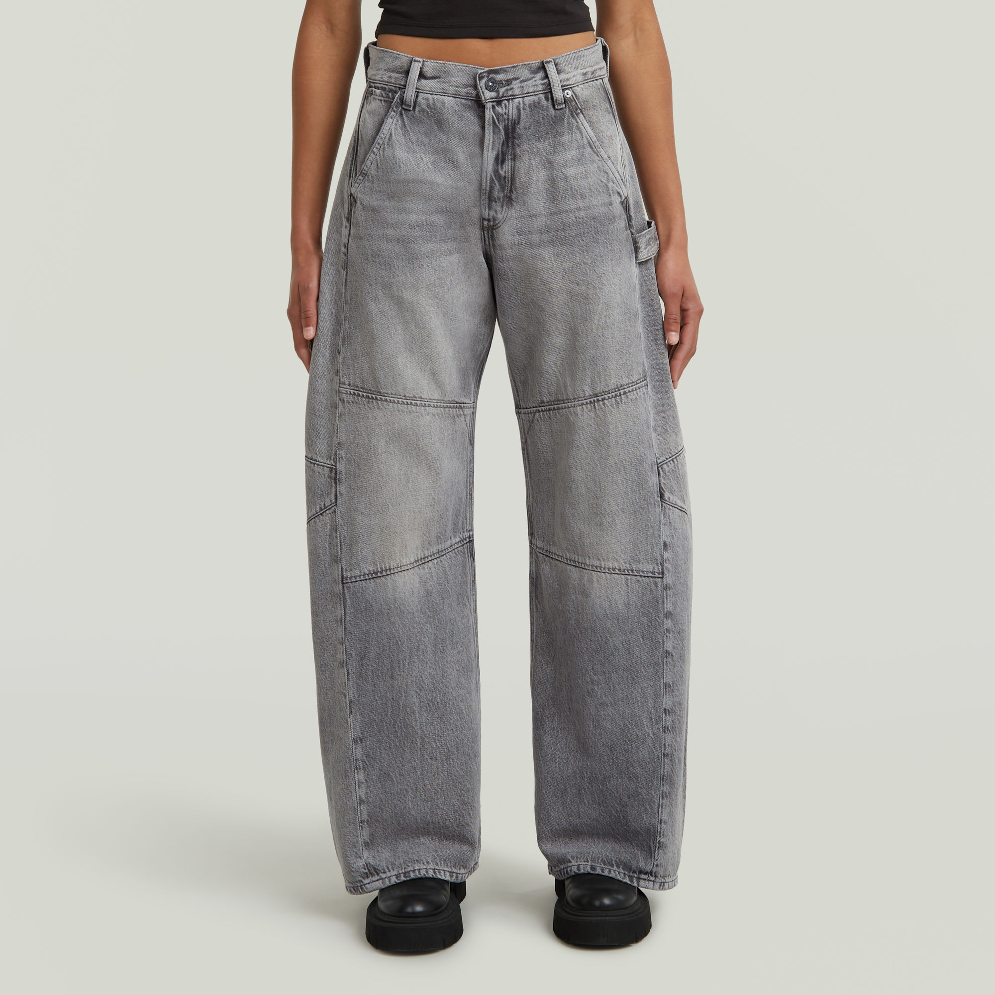 G-Star RAW Bowey 3D Extreme Carpenter Loose Jeans - Grijs - Dames