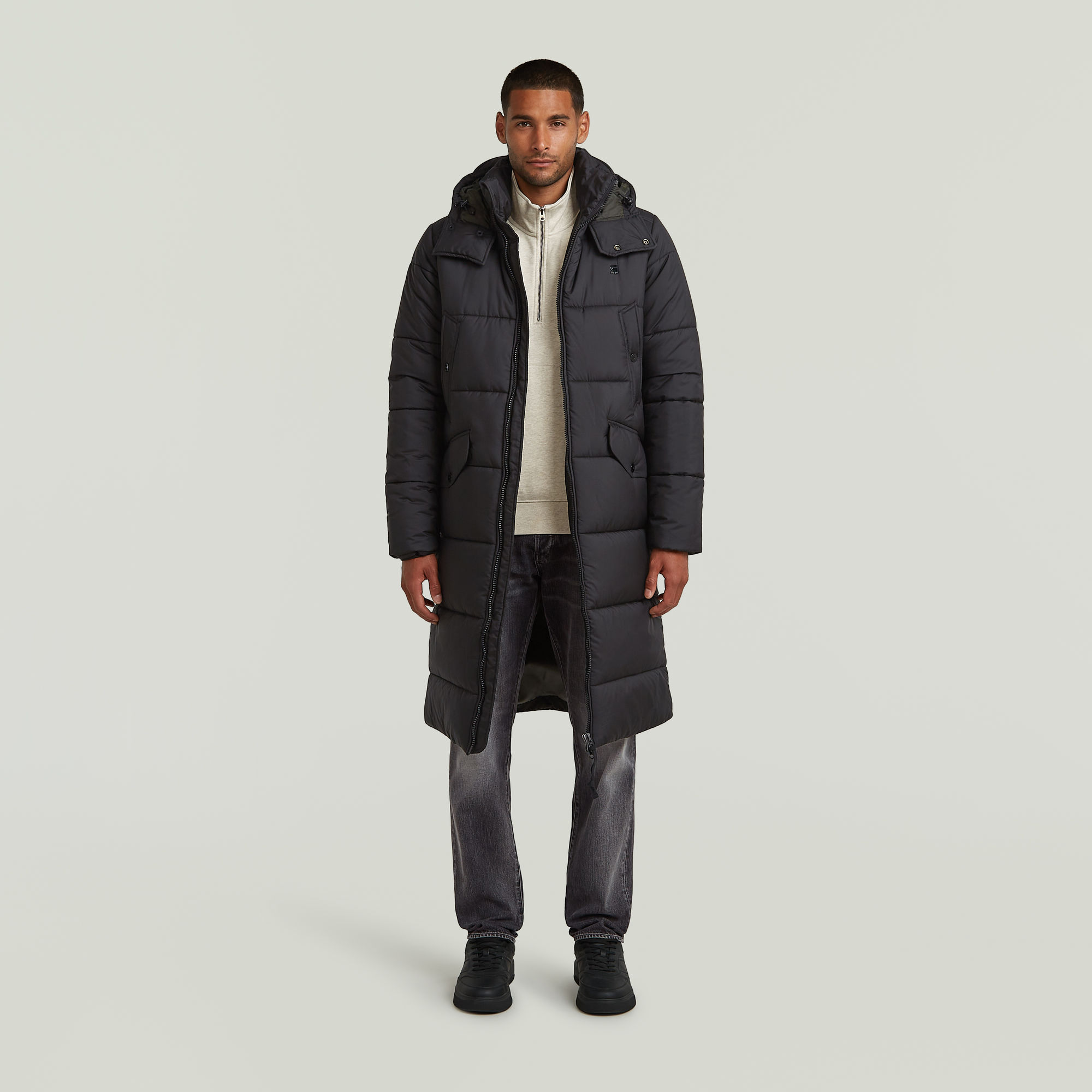 G-Star RAW Long Padded Winterjack Zwart Heren