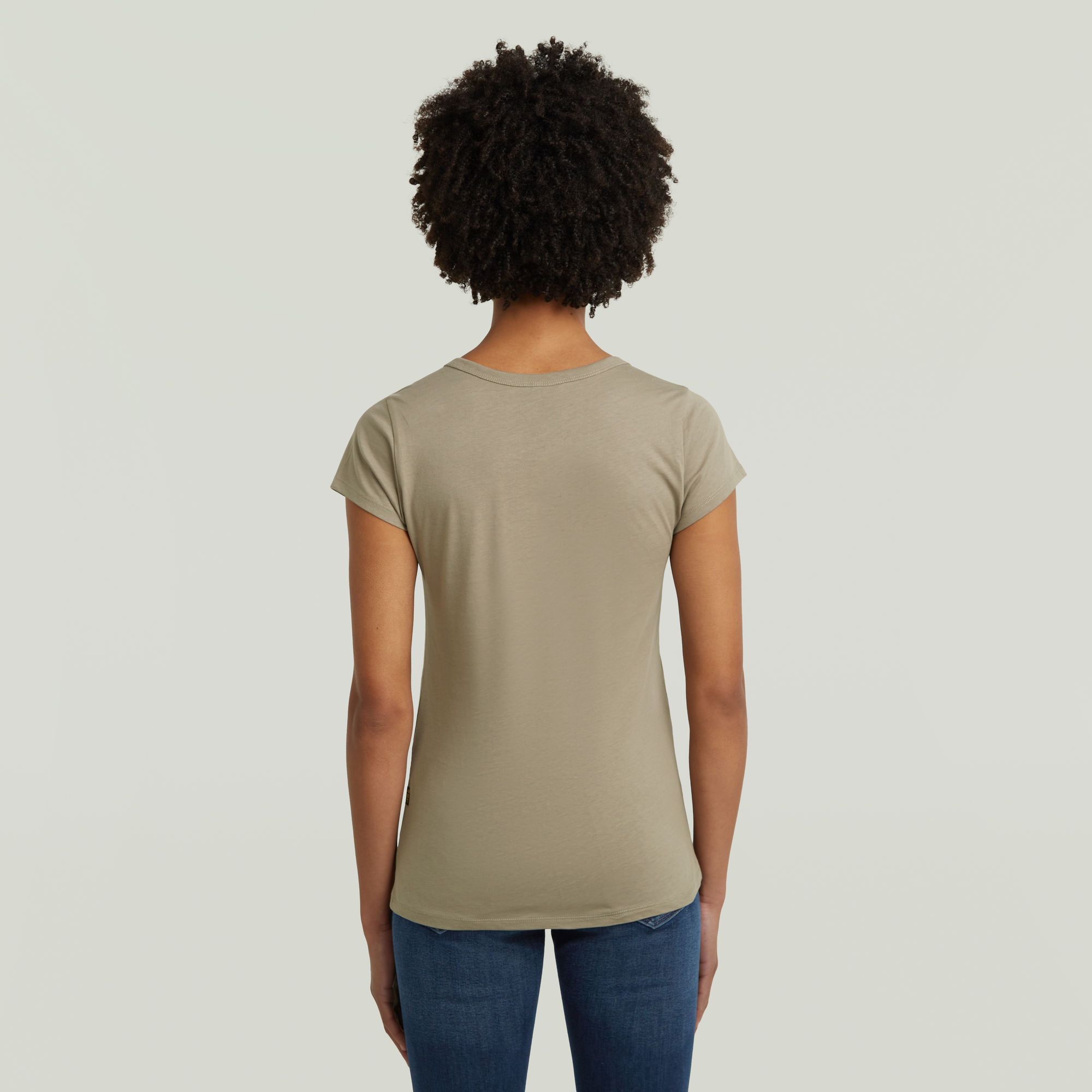 G-Star RAW Slim V T-Shirt Beige Dames