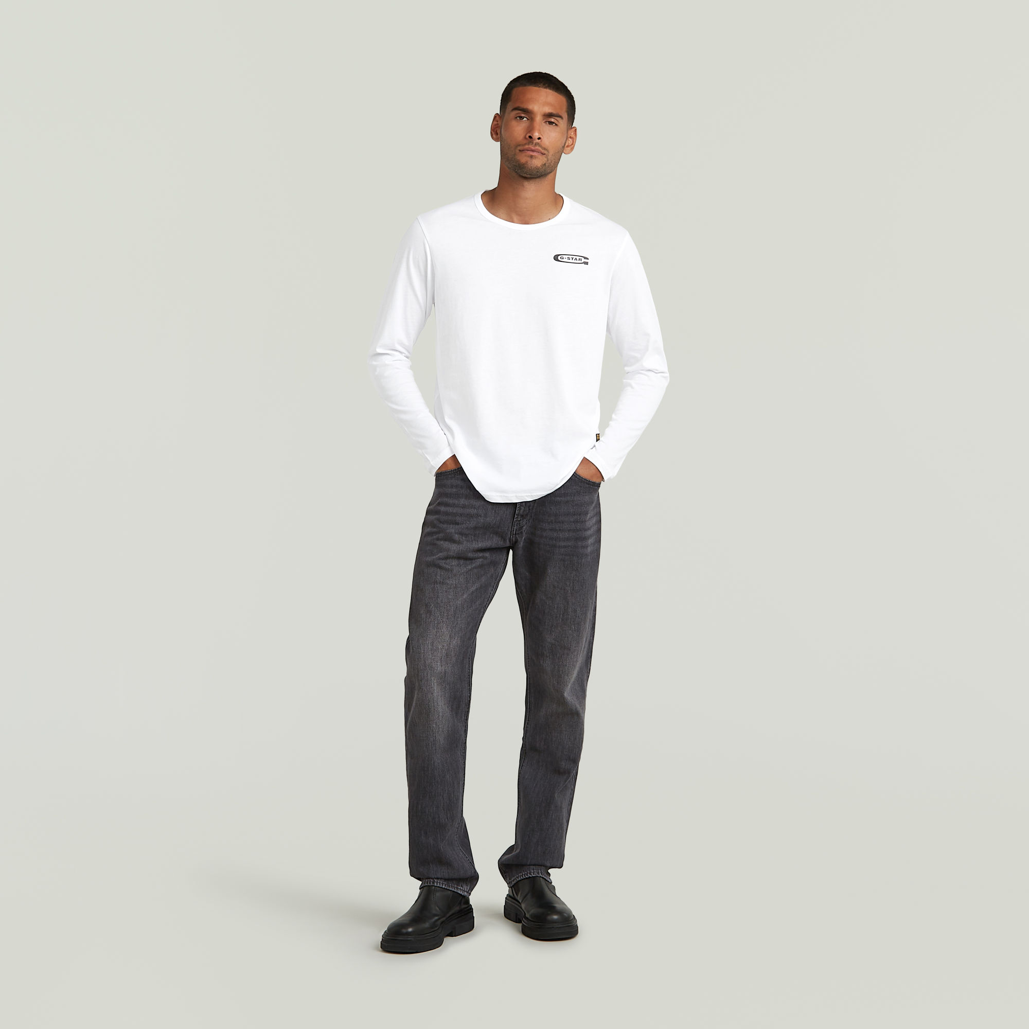 G-Star RAW Old Skool T-Shirt Wit Heren