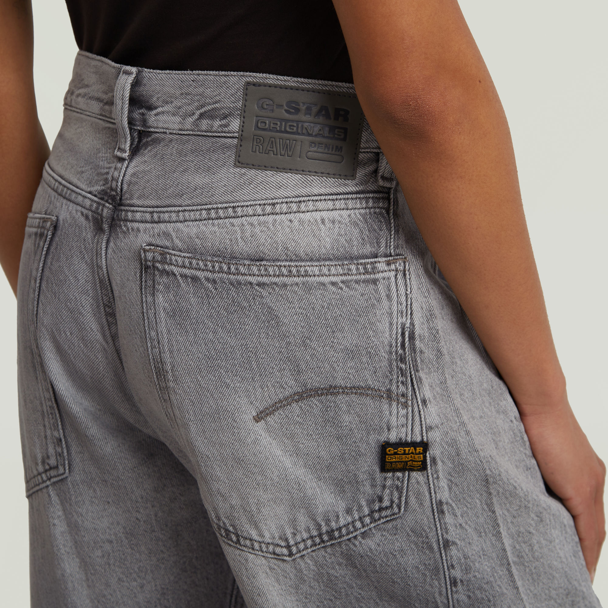 G-Star RAW Bowey 3D Extreme Carpenter Loose Jeans Grijs Dames