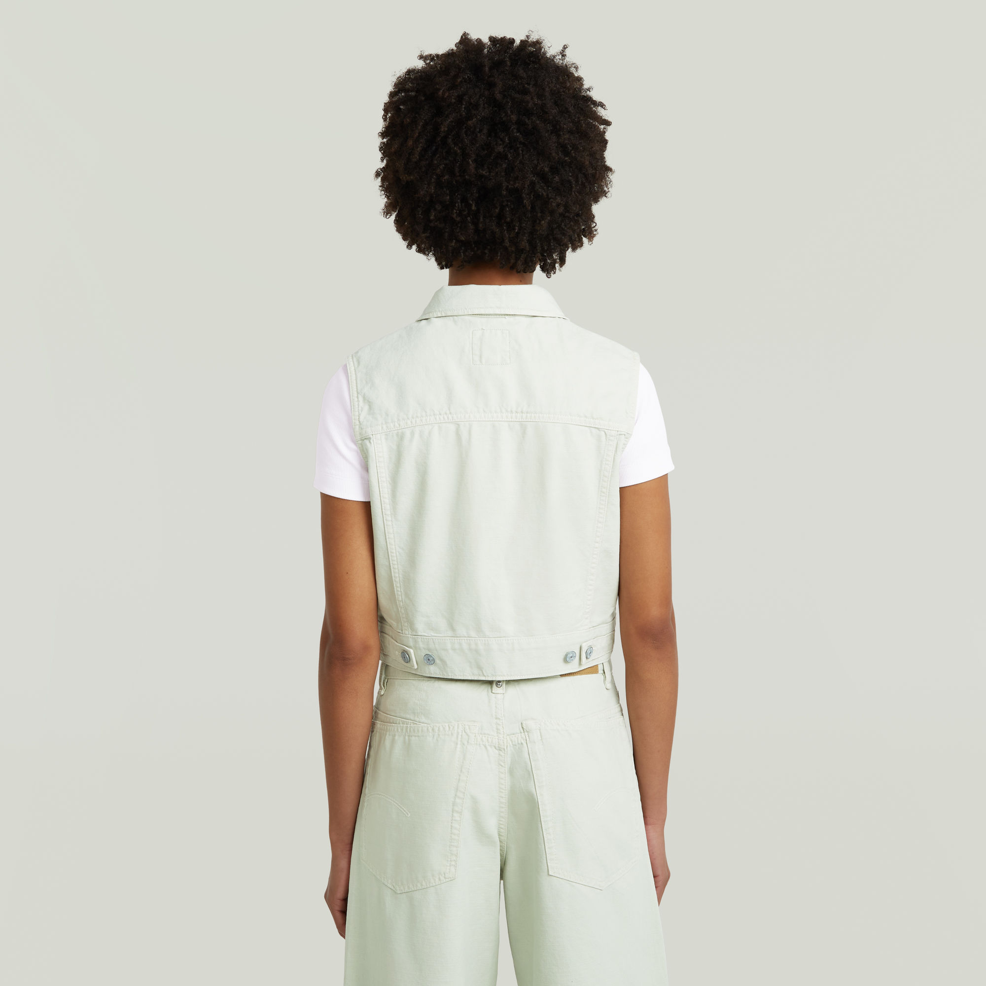 G-Star RAW Shrunken Vest Groen Dames
