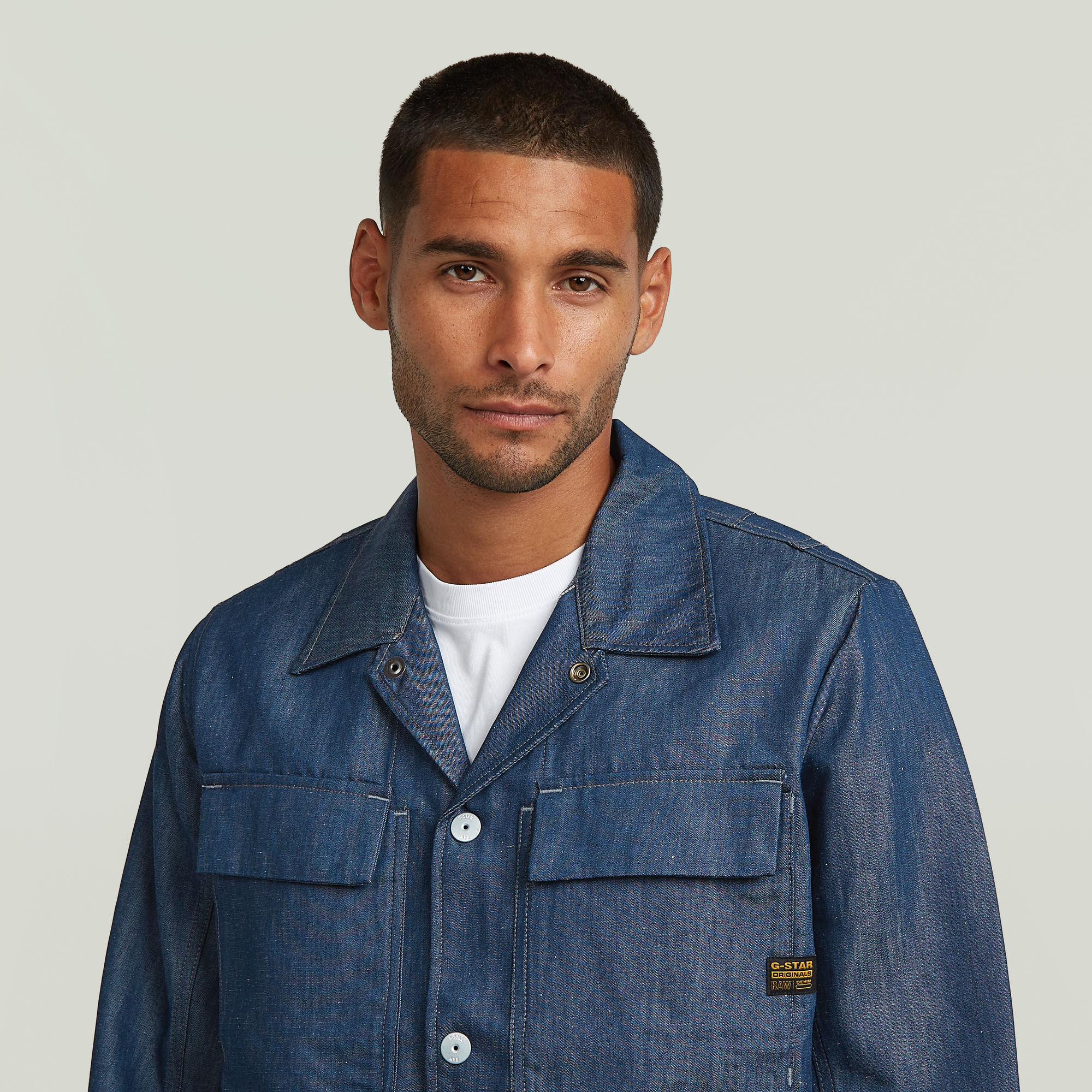 G-Star RAW 4 Pocket Overshirt Donkerblauw Heren