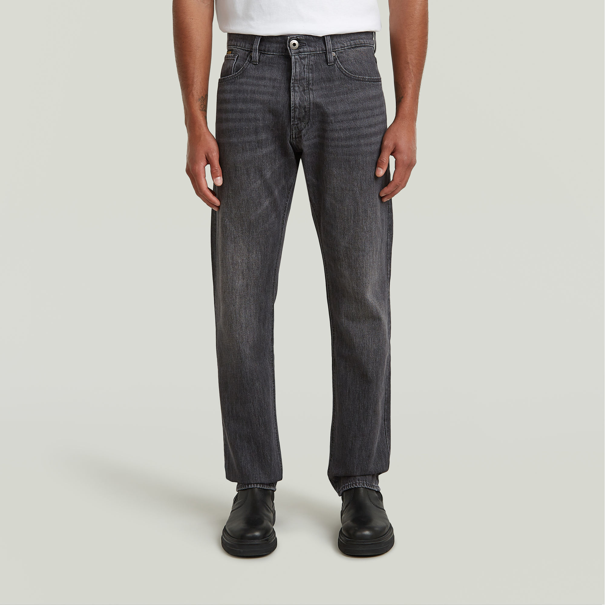 G-Star RAW Dakota Regular Straight Jeans Grijs Heren