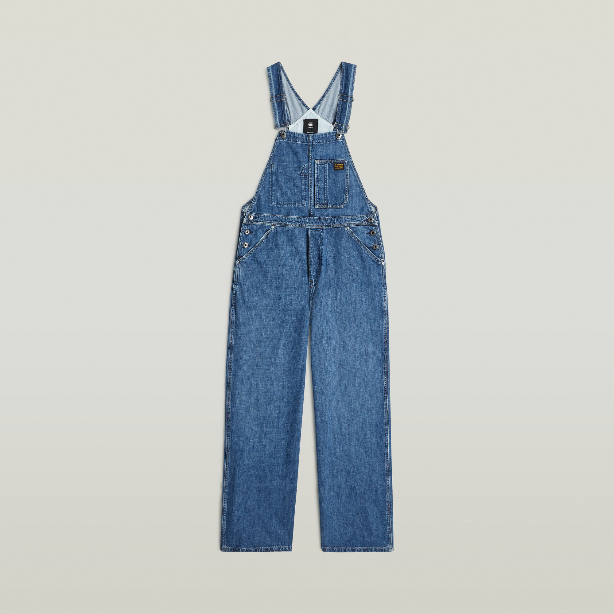 Thumbnail - Workwear Bib Overall - Mittelblau - Damen