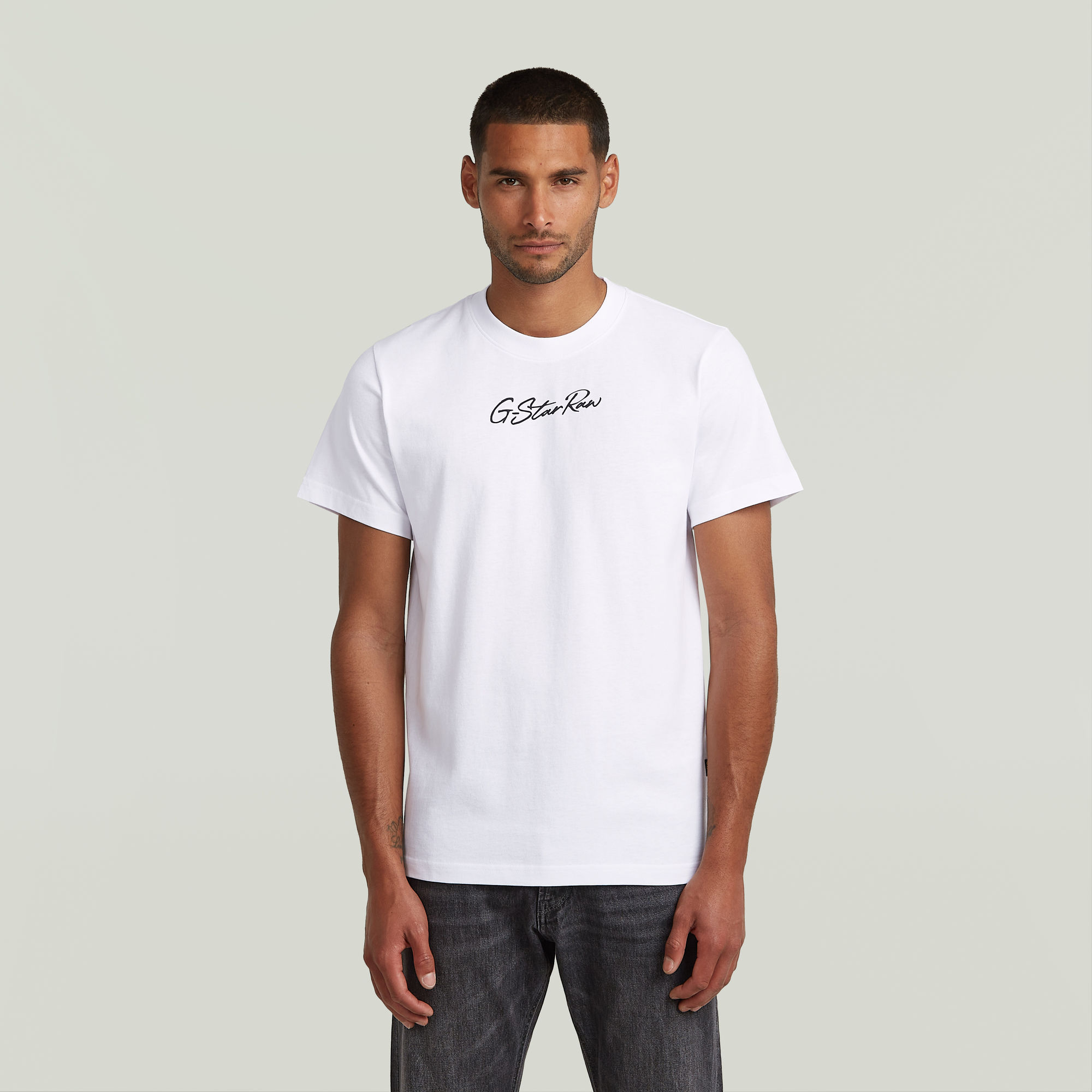 G-Star RAW Autograph Loose T-Shirt - Wit - Heren