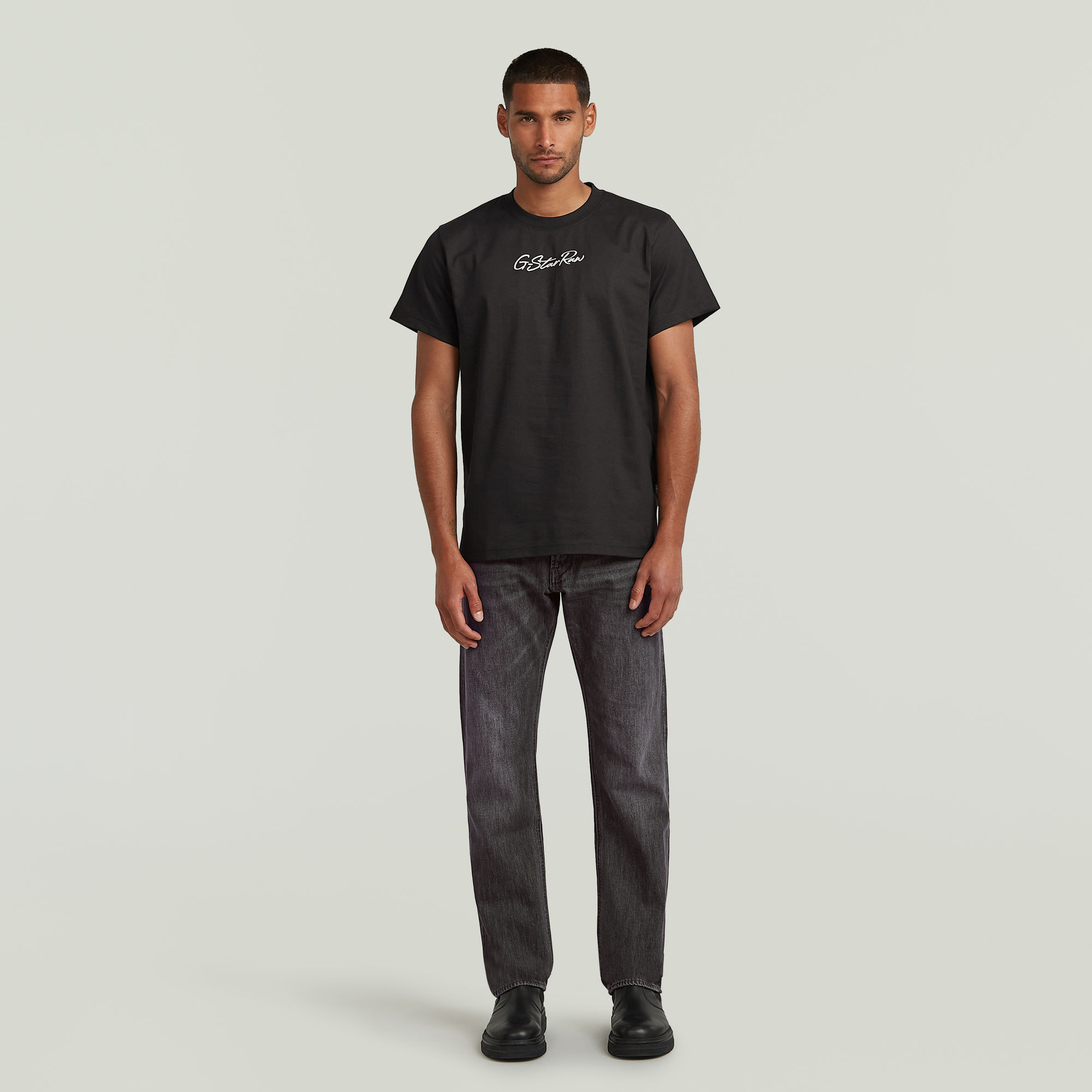 Thumbnail - Autograph Loose T-Shirt - Schwarz - Herren