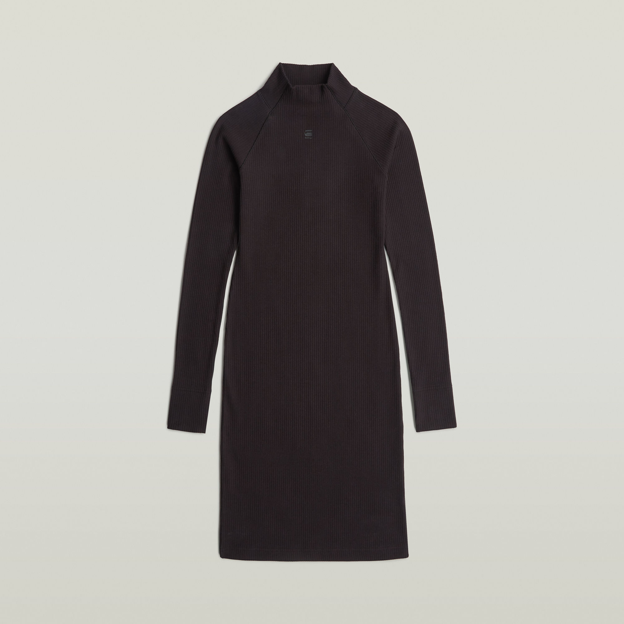 G-Star RAW Rib Slim Jurk Zwart Dames