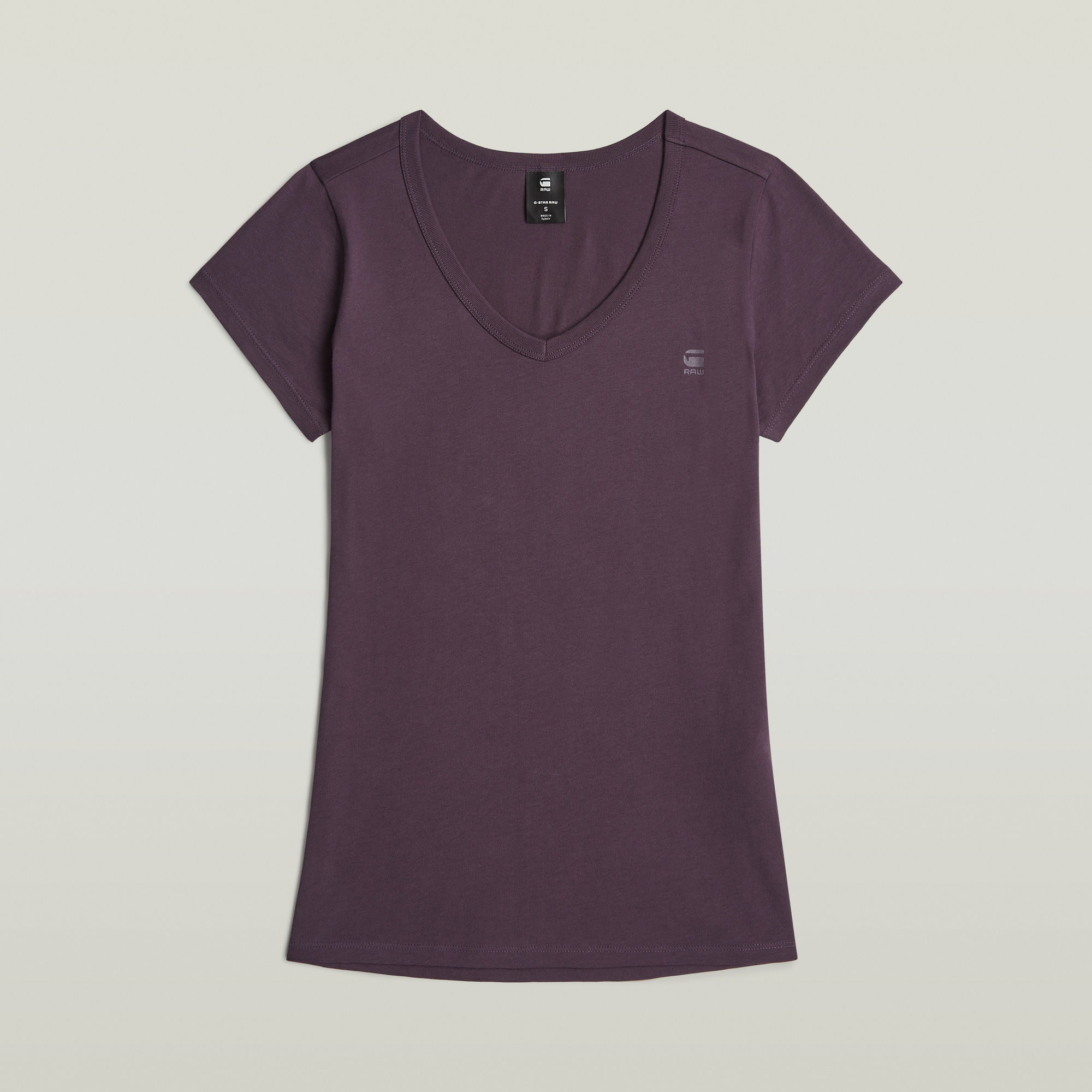 G-Star RAW Slim V T-Shirt Paars Dames