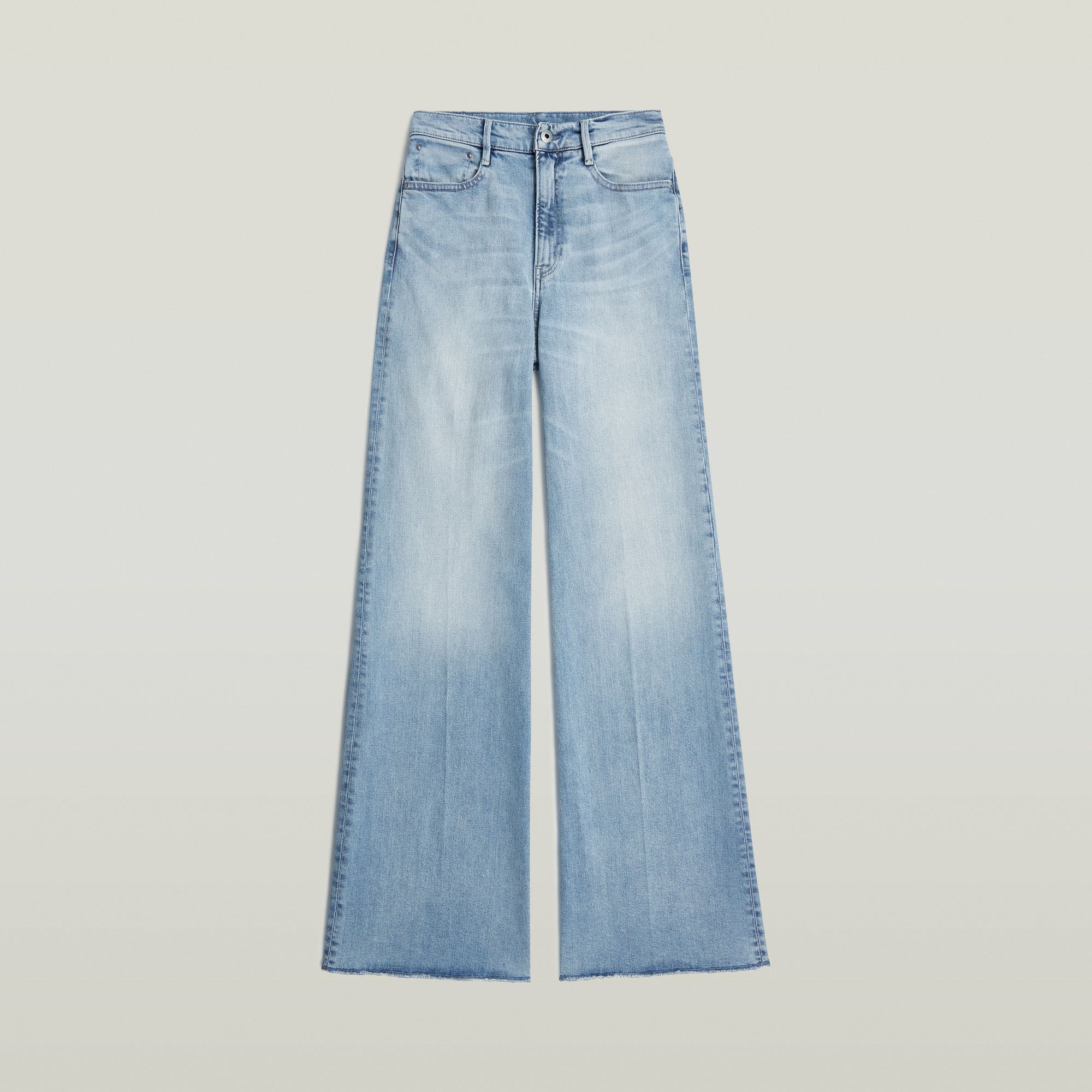 G-Star RAW Deck Ultra High Wide Leg Jeans Lichtblauw Dames