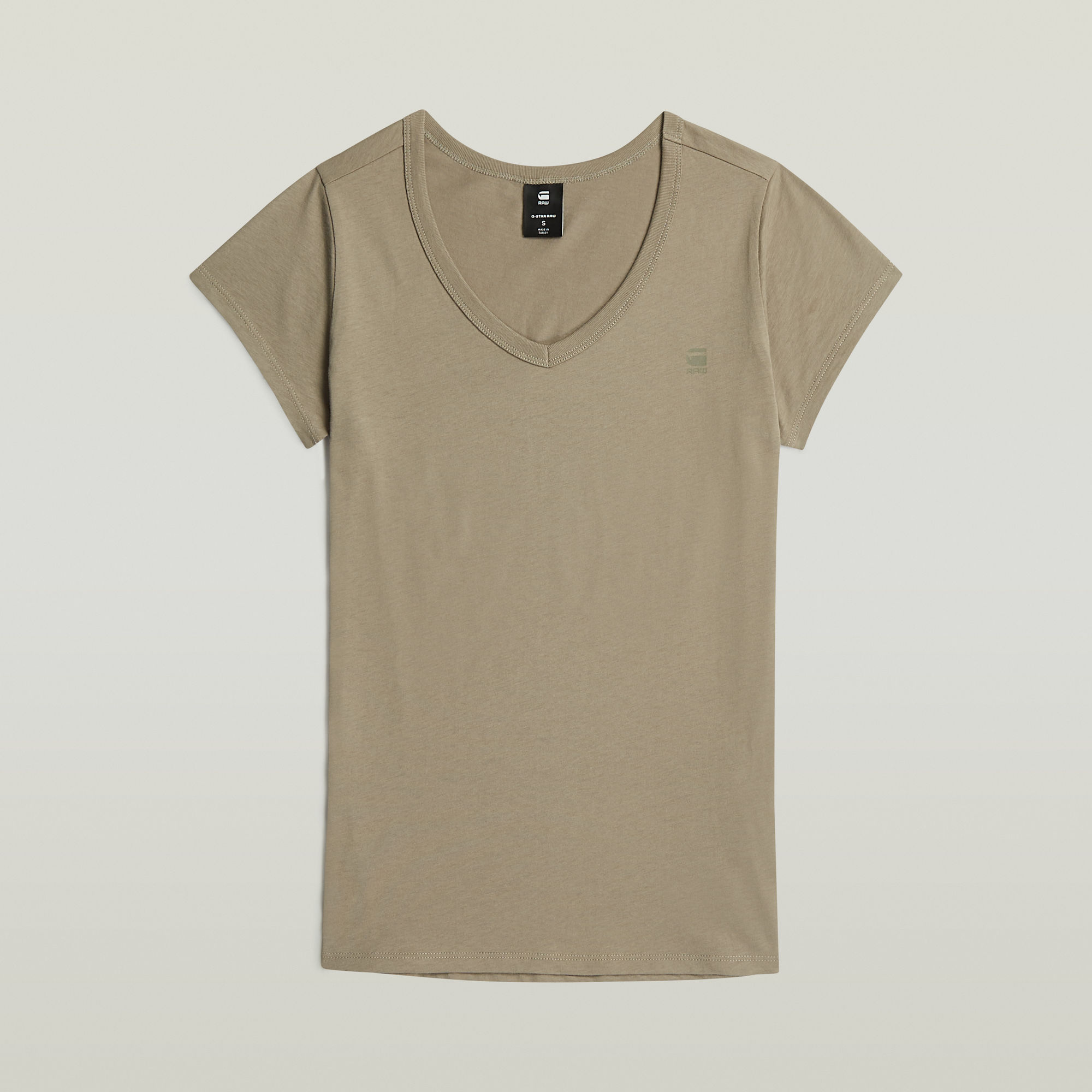 G-Star RAW Slim V T-Shirt Beige Dames