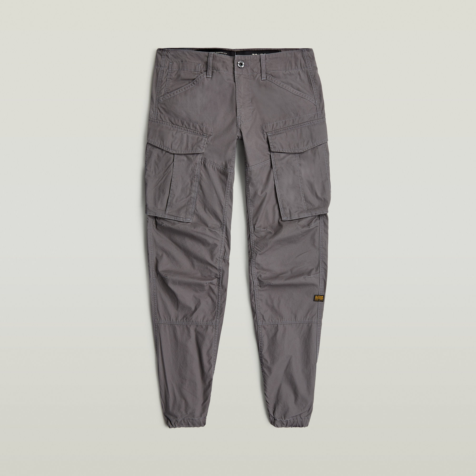 G-Star RAW 3D Regular Tapered Cuffed Cargobroek Grijs Heren