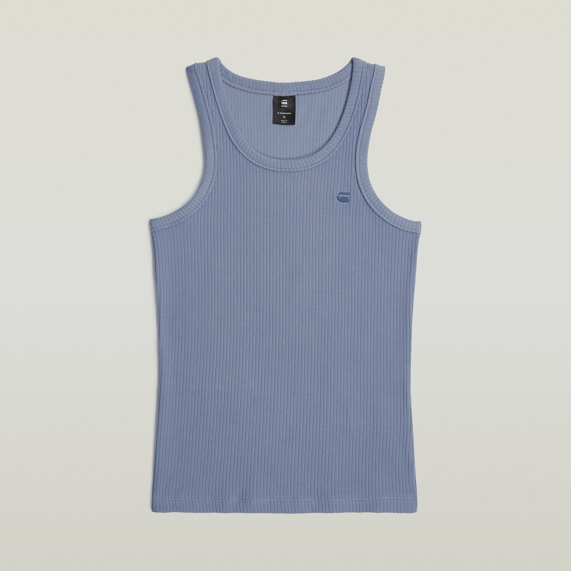 G-Star RAW Ribbed Tanktop - Lichtblauw - Dames
