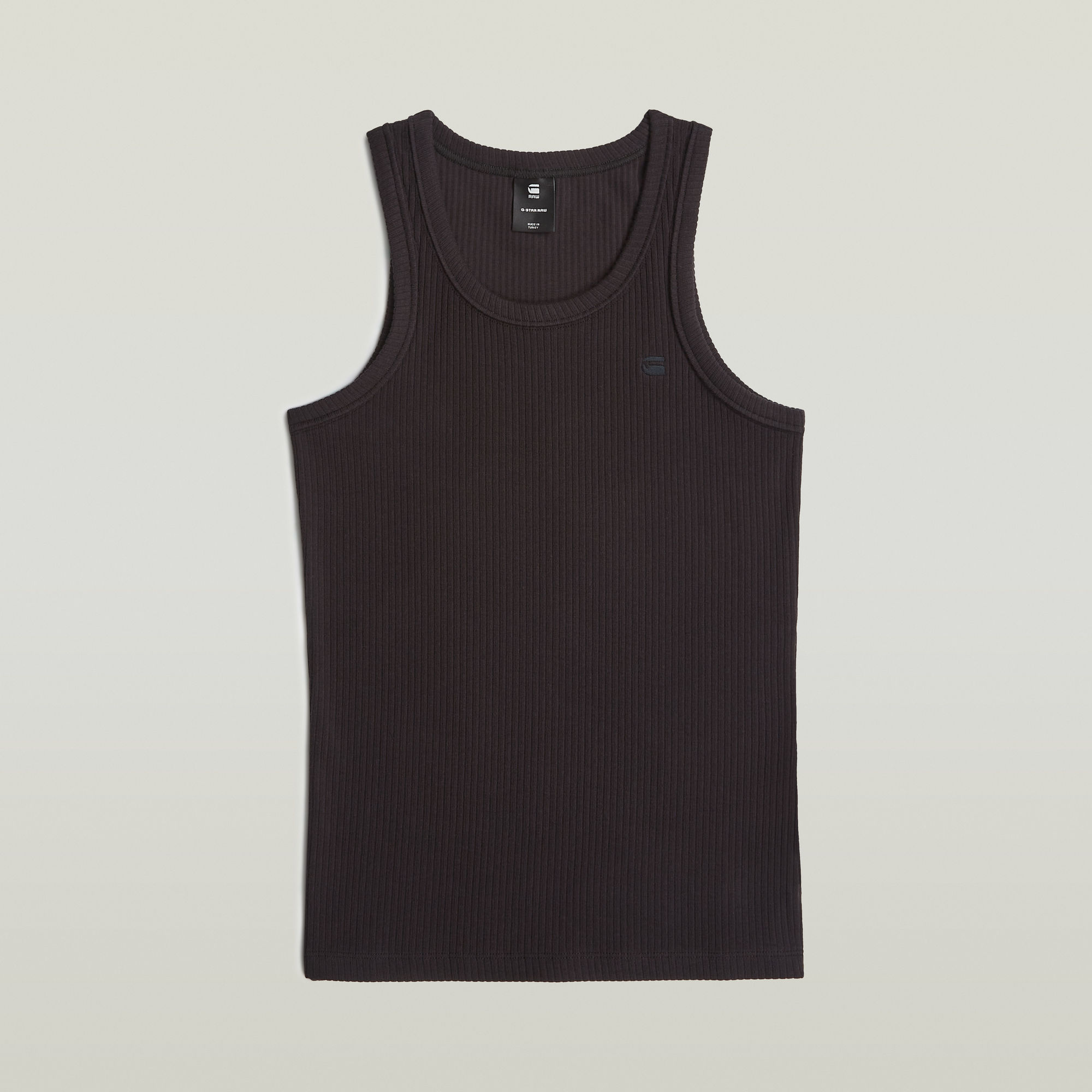 G-Star RAW Ribbed Tanktop - Zwart - Dames