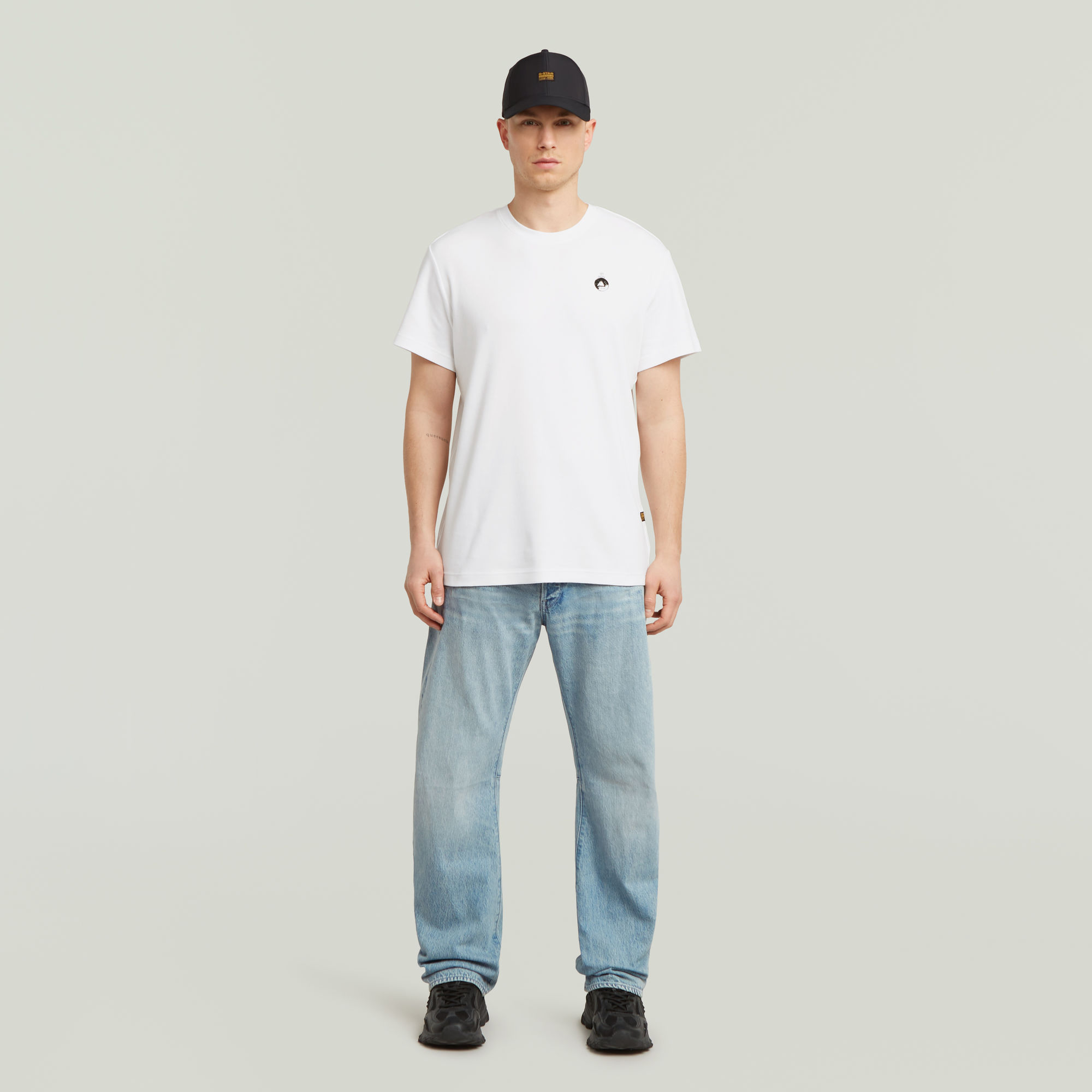 G-Star RAW Trims Back Graphic T-shirt Wit Heren