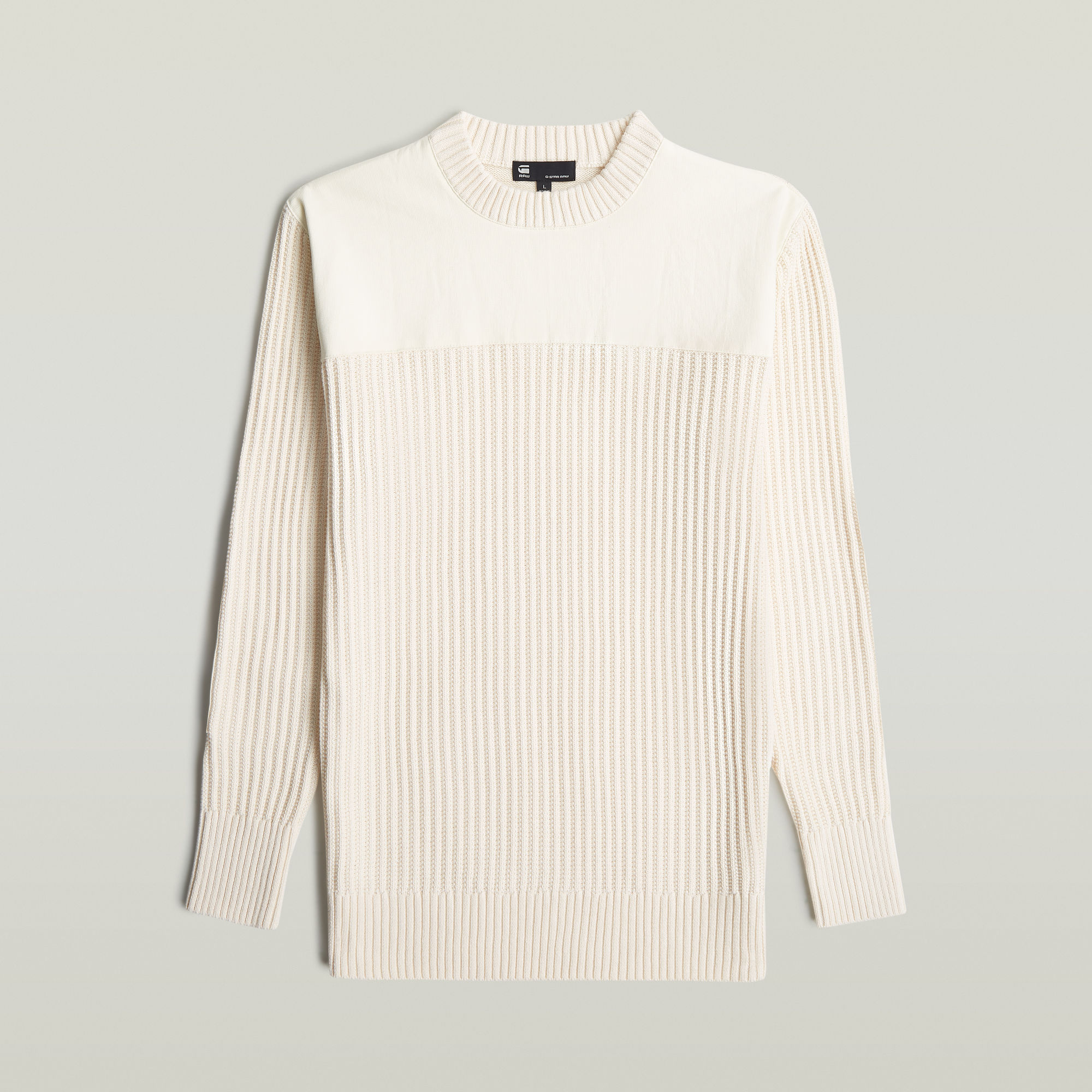 G-Star RAW Army Ribbed Gebreide Trui Beige Heren