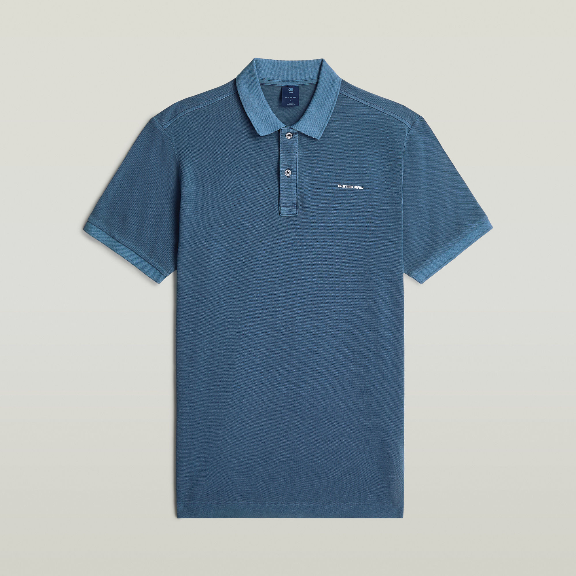 G-Star RAW Oluv Slim Polo Midden blauw Heren
