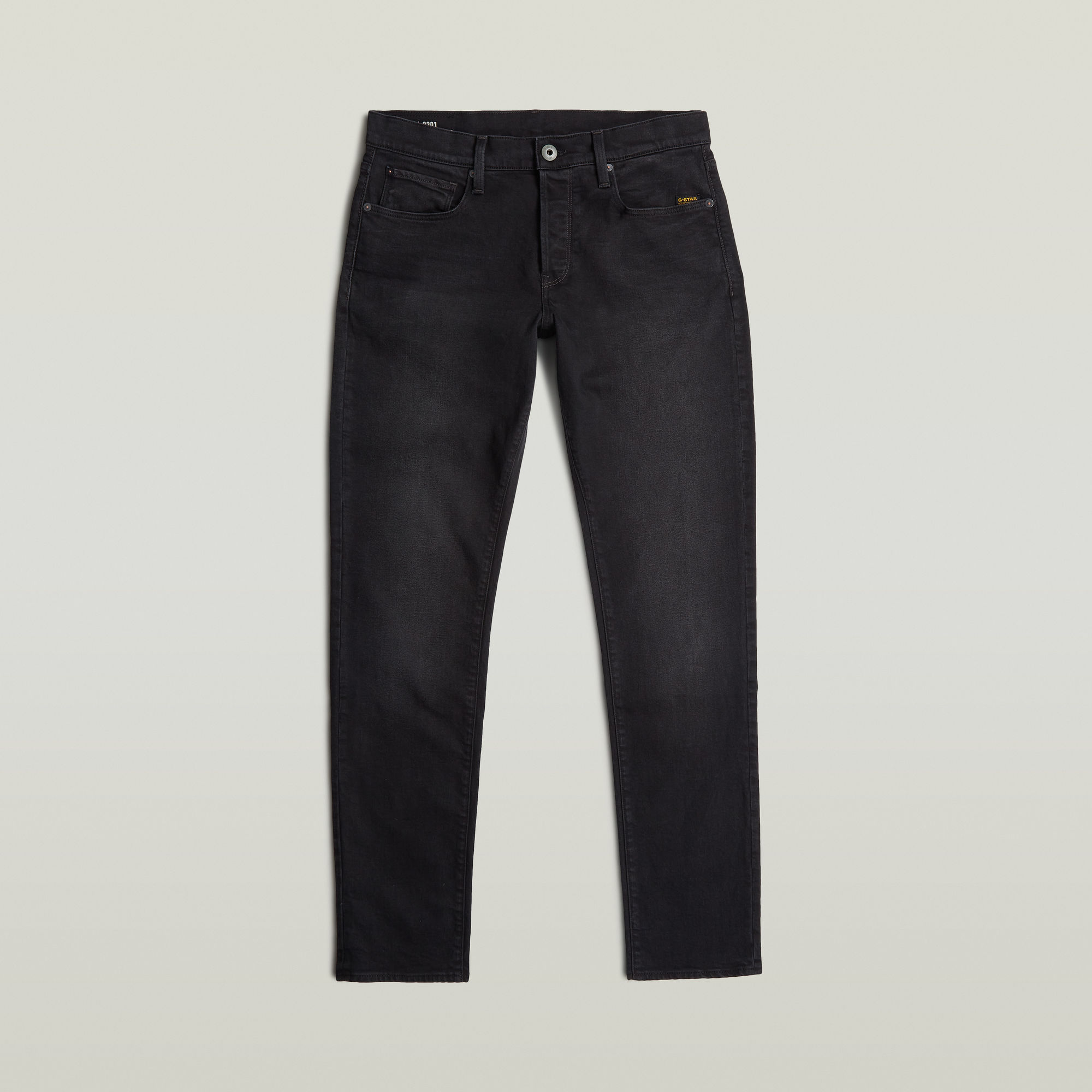 Thumbnail - 3301 Regular Tapered Jeans - Schwarz - Herren