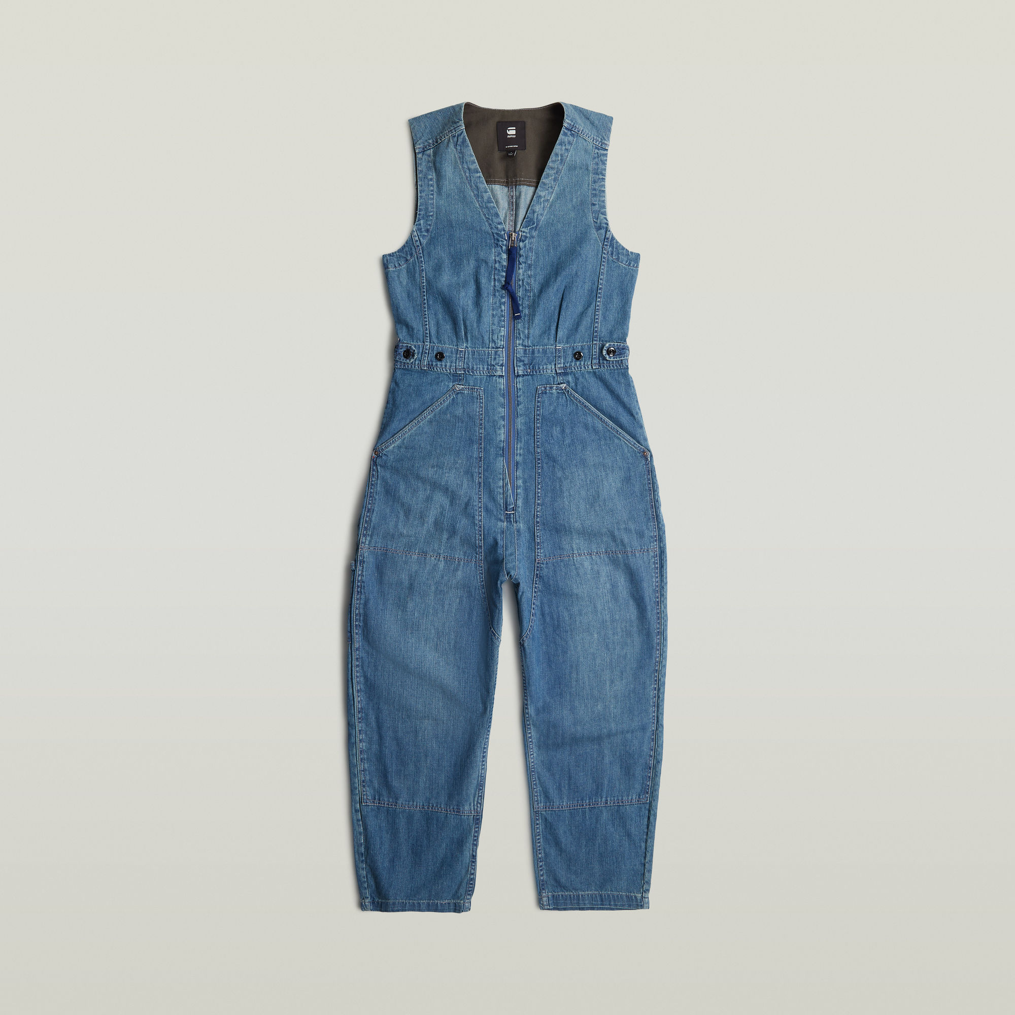 

Relaxed Jumpsuit - Medium blue - Women