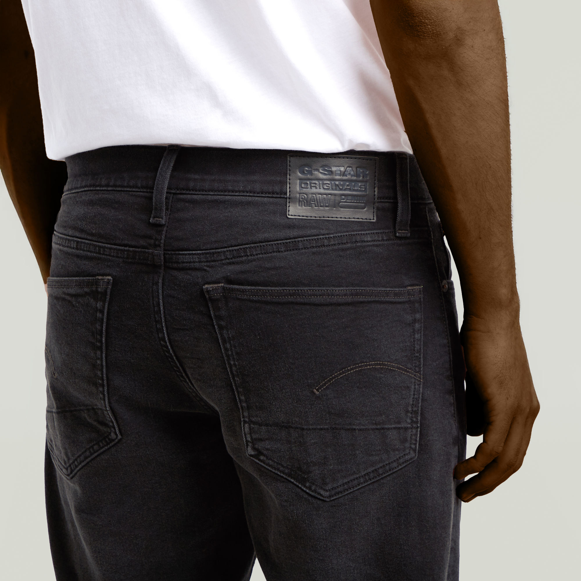 G-Star RAW 3301 Regular Tapered Jeans Zwart Heren