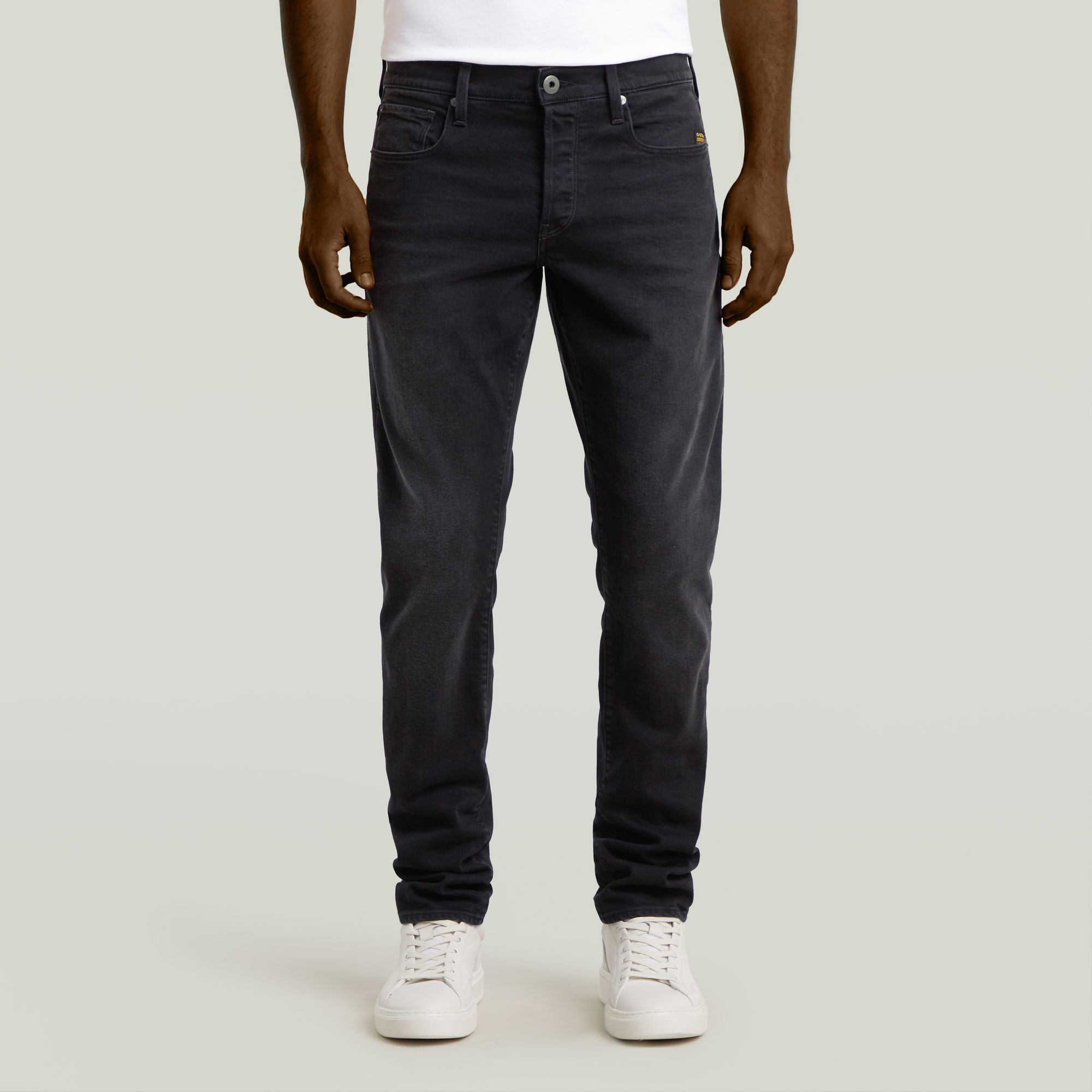 

3301 Regular Tapered Jeans - Black - Men