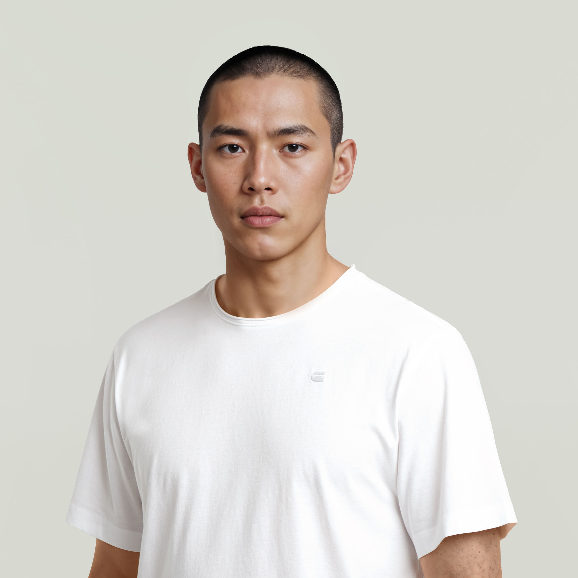 G-Star RAW Essential Raw Neck T-shirt Wit Heren