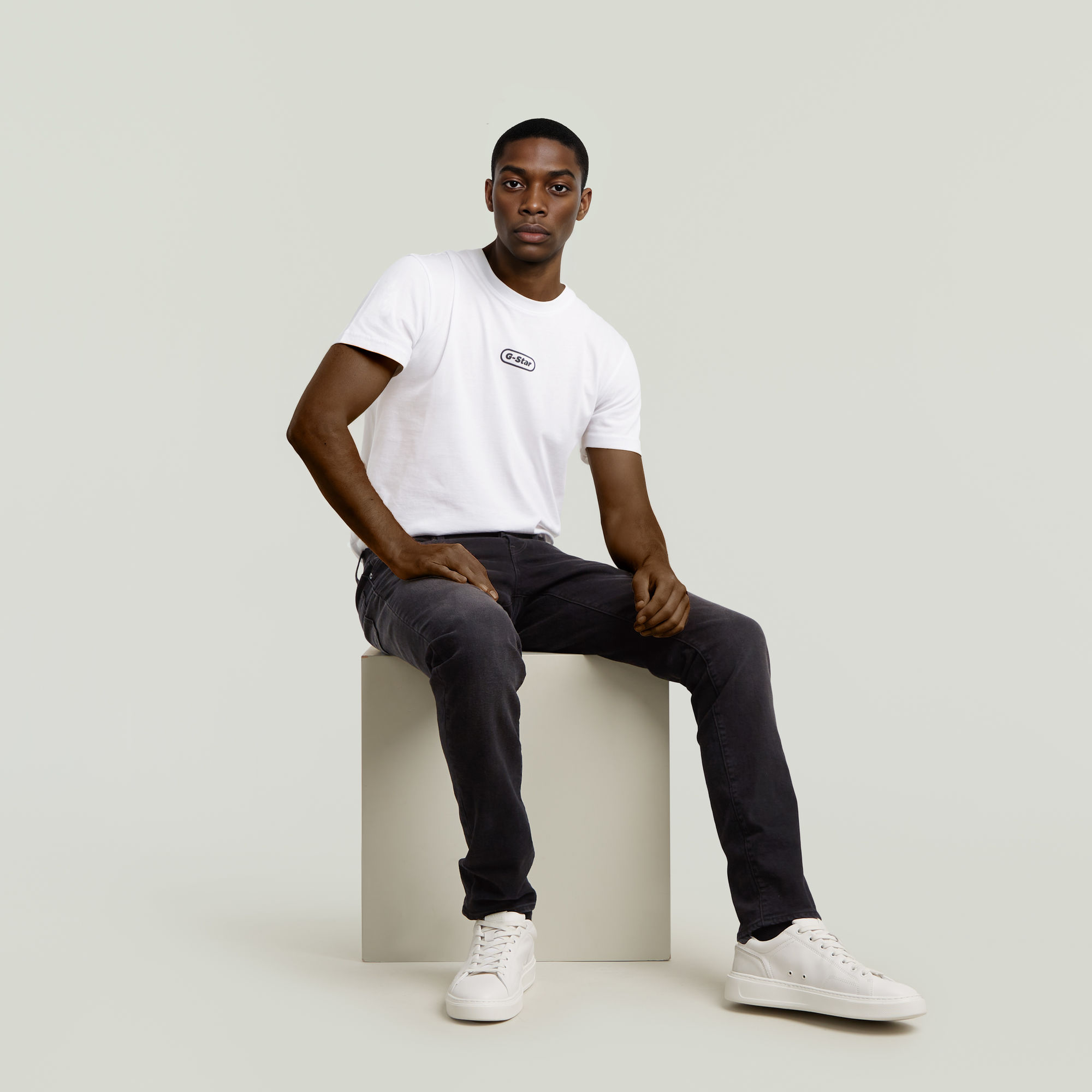 G-Star RAW 3301 Regular Tapered Jeans Zwart Heren