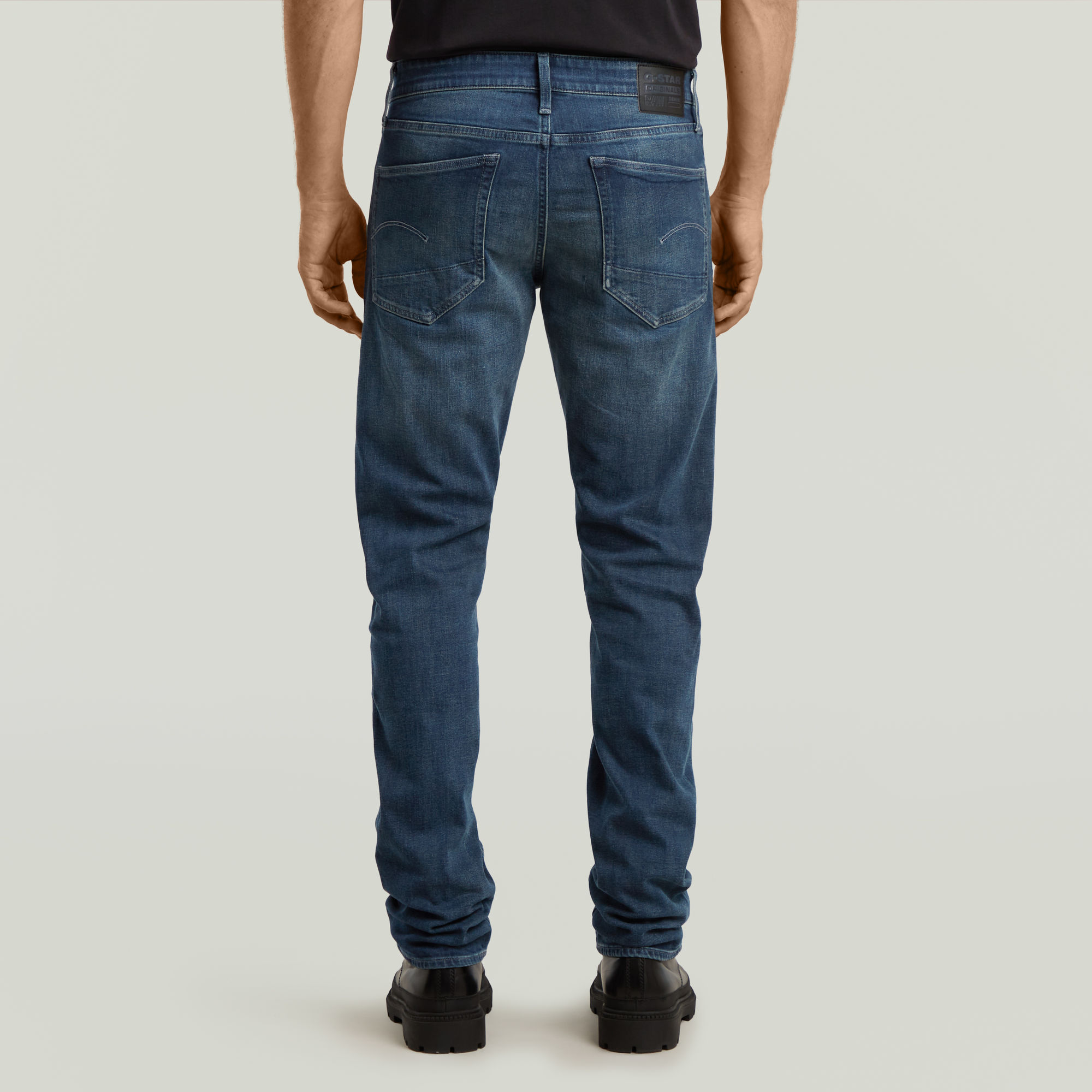 G-Star RAW 3301 Straight Jeans Donkerblauw Heren