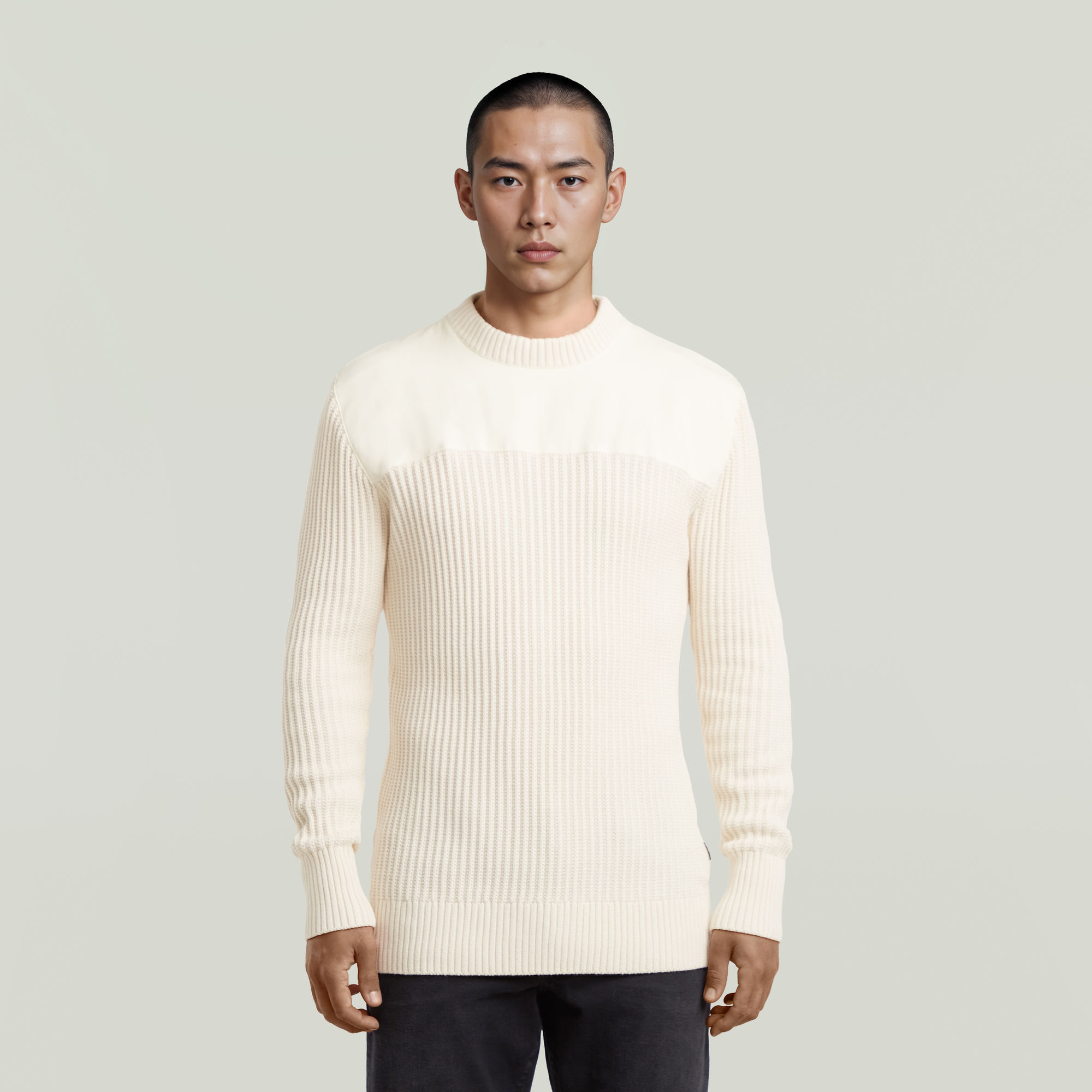 Pull Army Ribbed - Beige - Hommes - G-Star RAW - Modalova