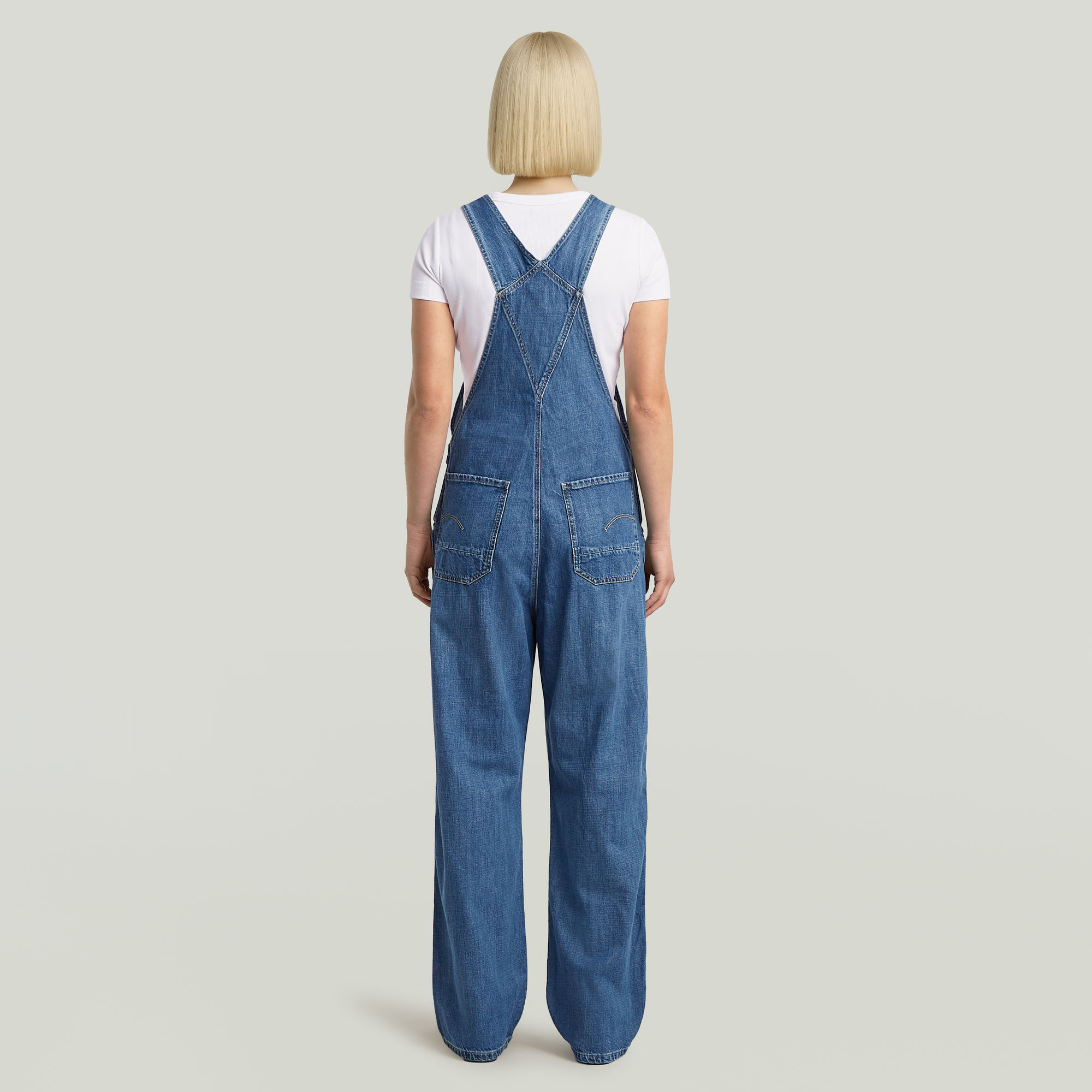 G-Star RAW Workwear Bib Tuinbroek Midden blauw Dames