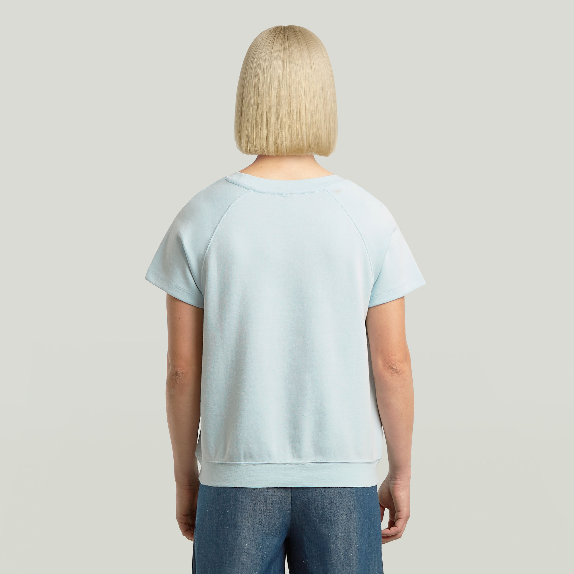 G-Star RAW Raglan T-shirt Lichtblauw Dames