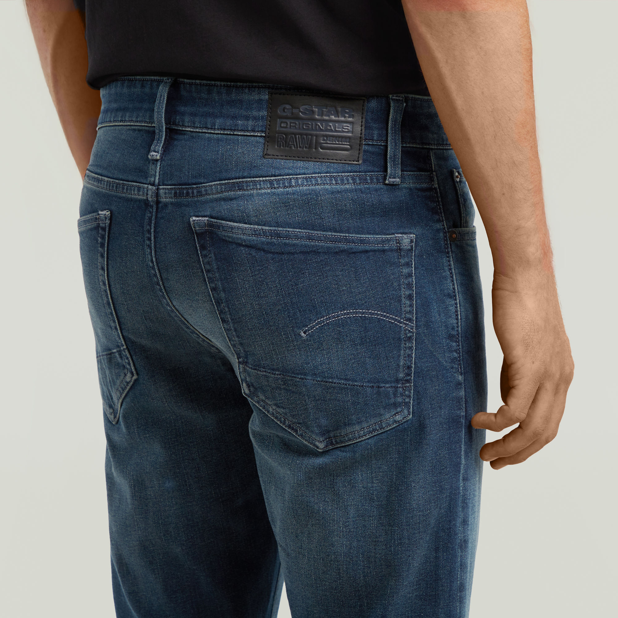 G-Star RAW 3301 Straight Jeans Donkerblauw Heren