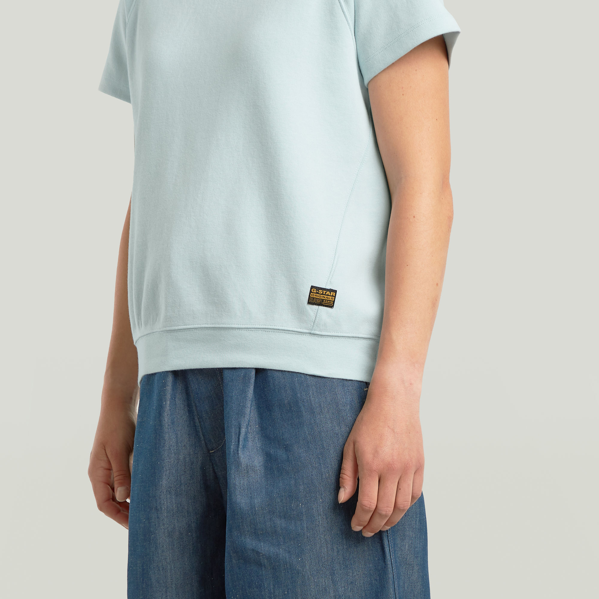 G-Star RAW Raglan T-shirt Lichtblauw Dames