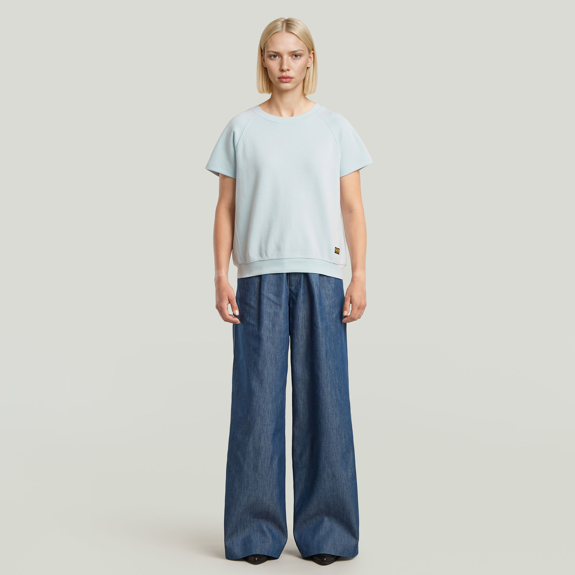G-Star RAW Raglan T-shirt Lichtblauw Dames