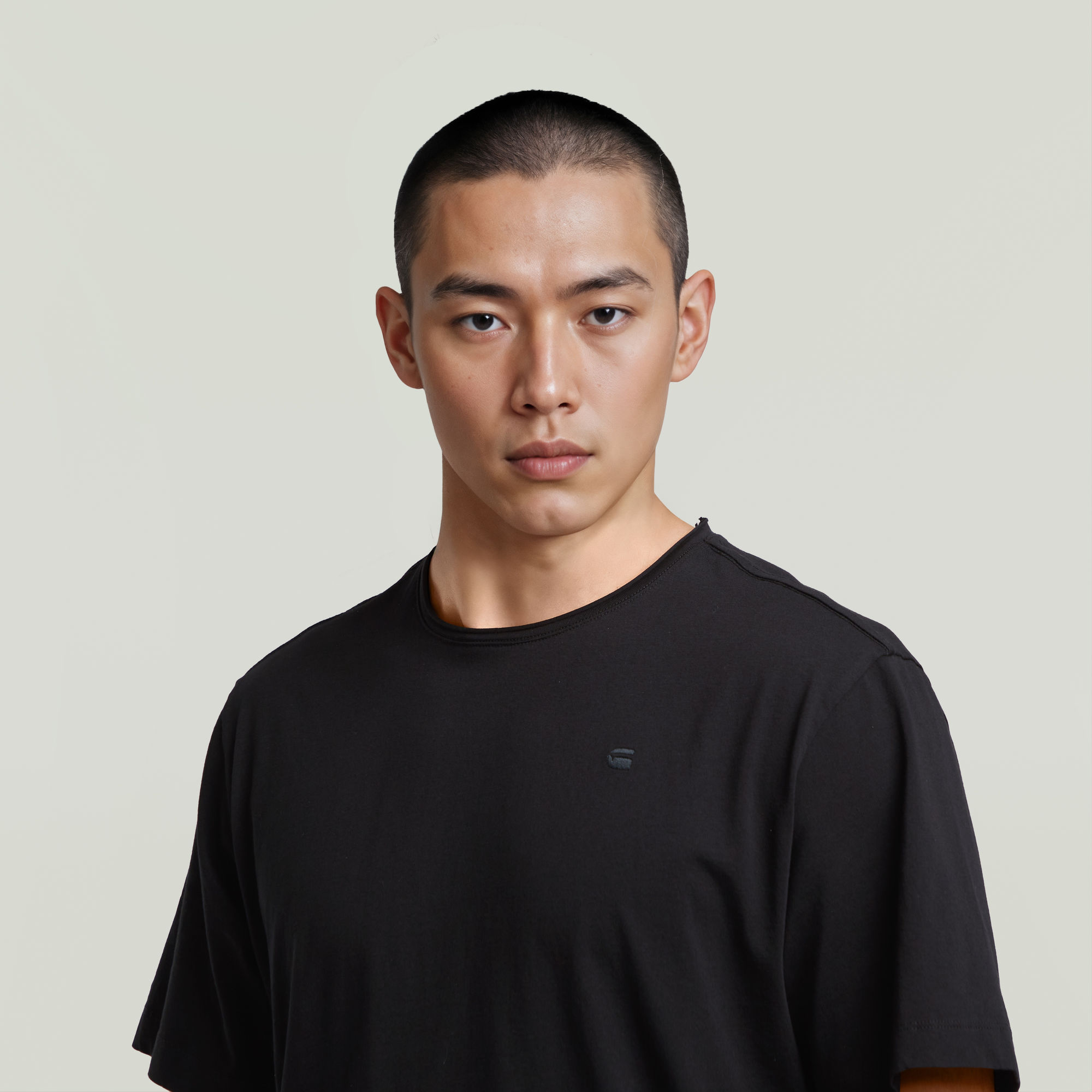 G-Star RAW Essential Raw Neck T-shirt Zwart Heren